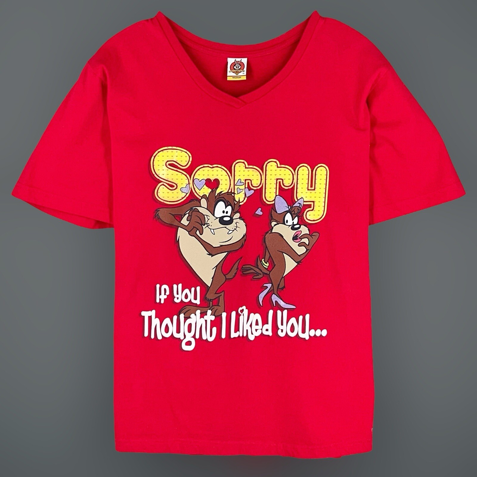 Vintage Taz Valentines Day T Shirt Single Stitch Size 3xl Tasmanian Devil
