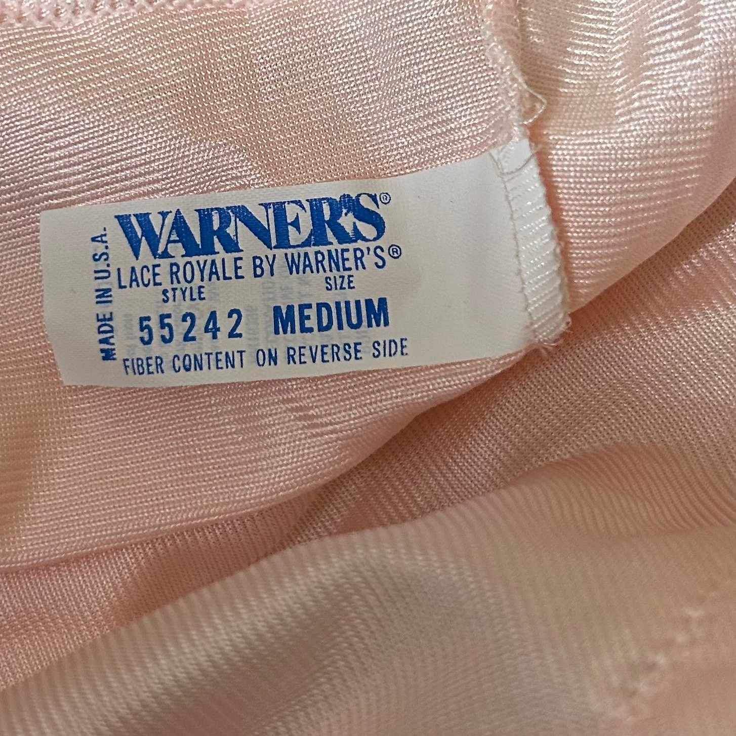 Vintage 80s Fairy Top M Pink Lace Trim Coquette Cottage Lingerie Cami Warners
