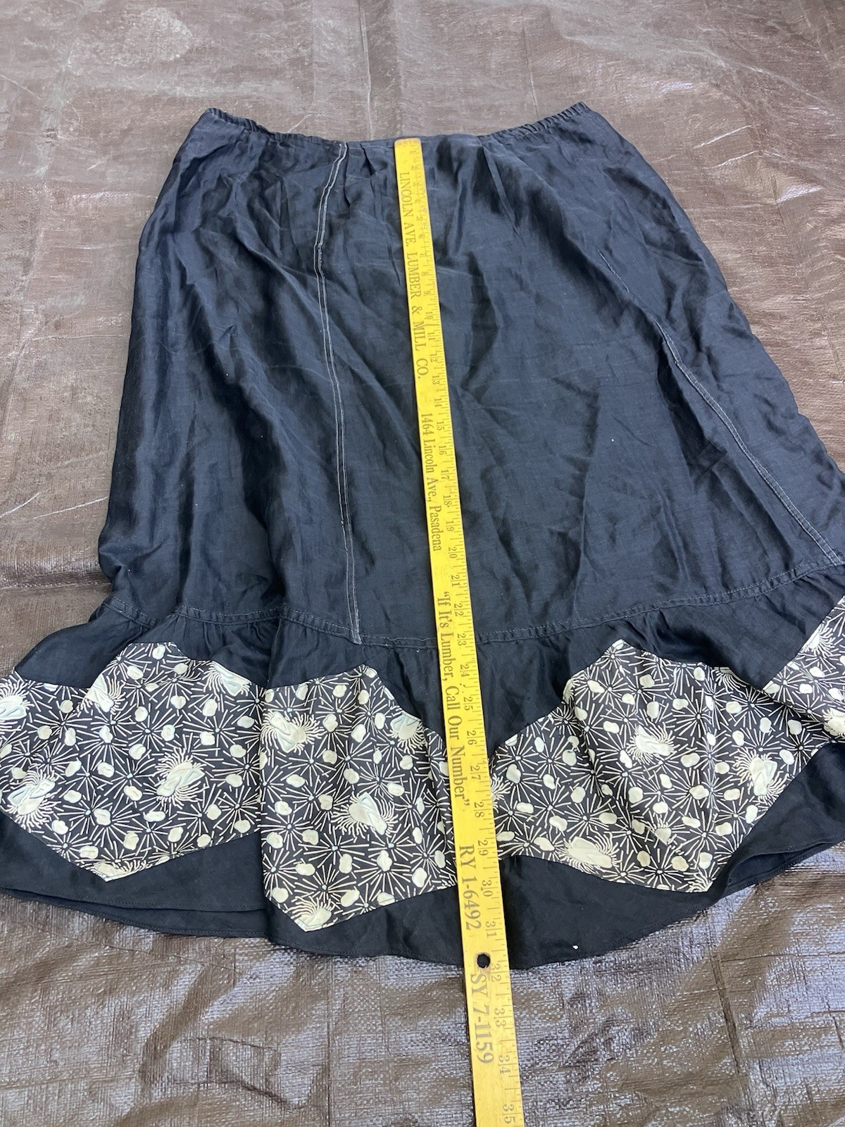 Vintage Western Costume Co Skirt Waist 34”
