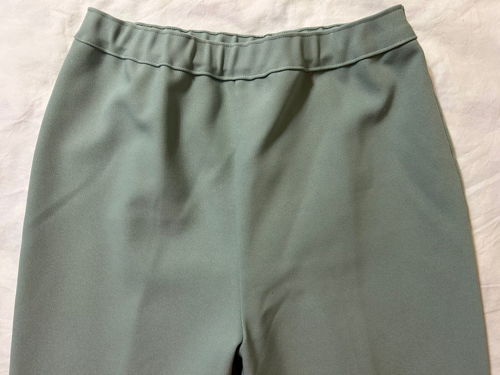 Vtg. Bend Over Pull On Pants Lot 2 Sz.12 Purple & Green
