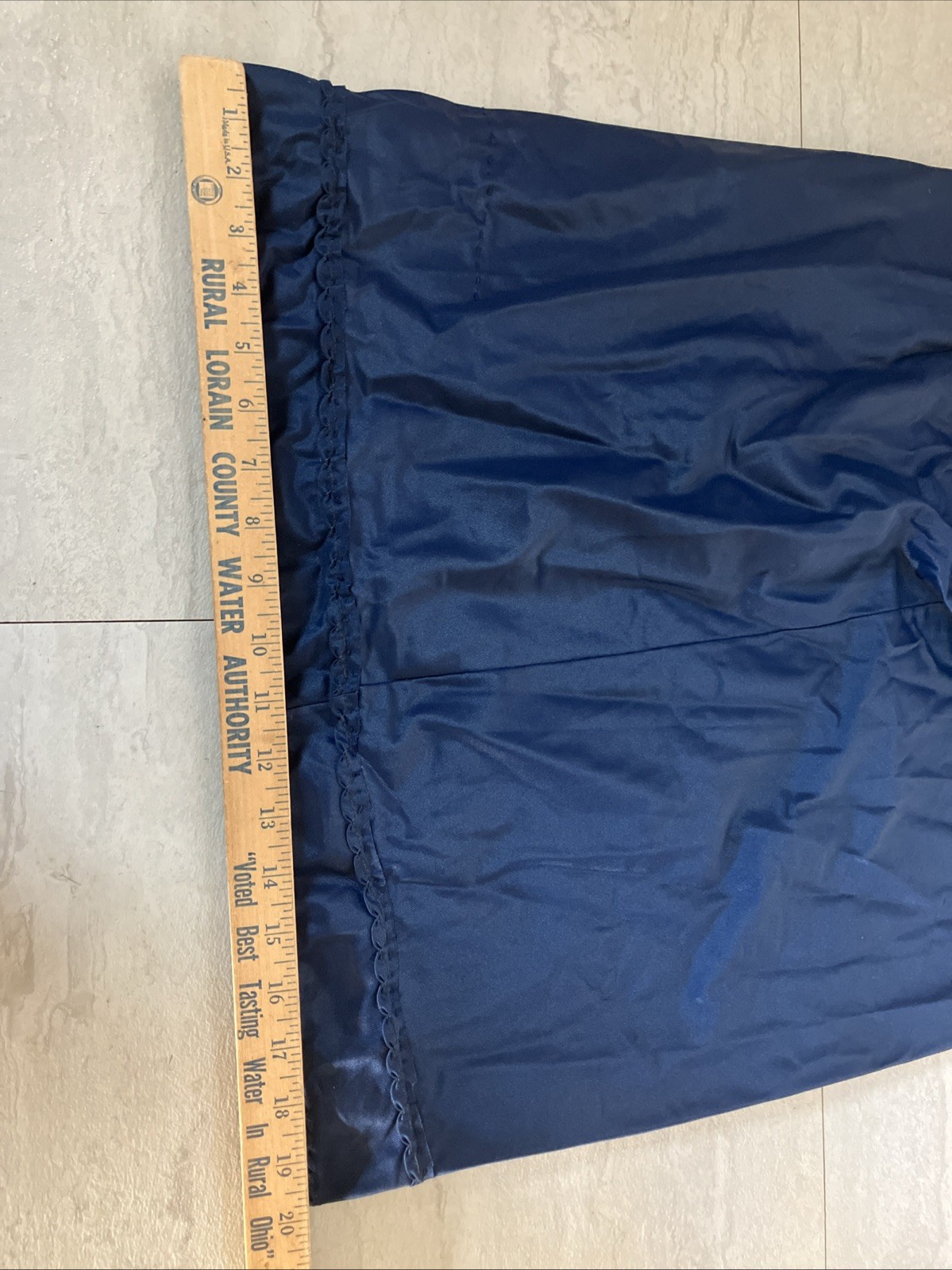 Half Slip Vintage Lingerie Nylon American Maid Skirt Liner 60s Navy Blue Medium