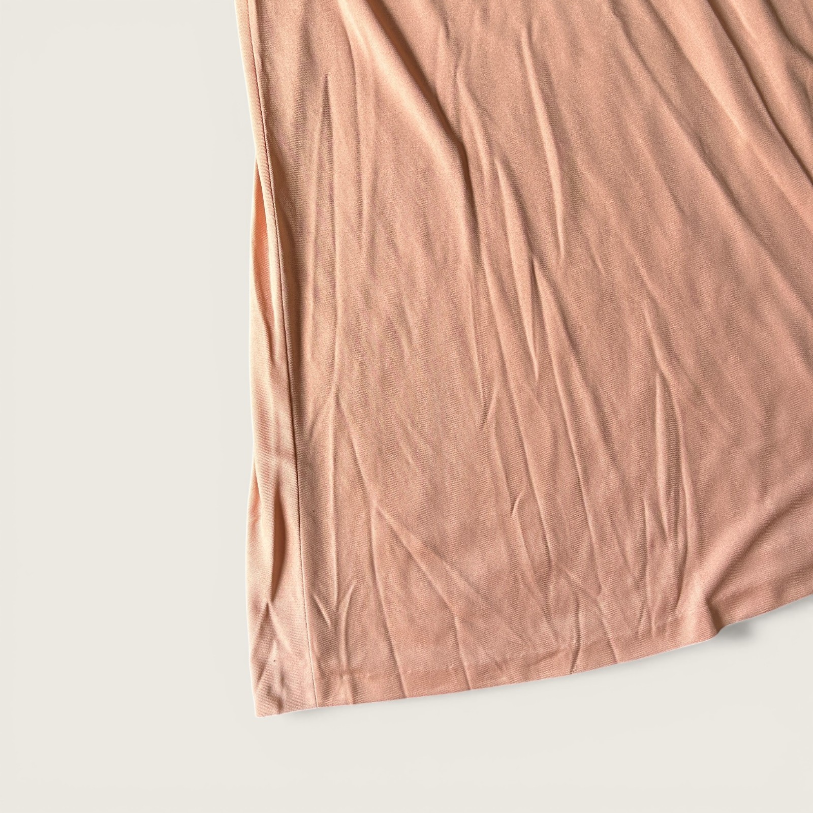 Vintage 1970s Lilli Diamond California Peach Pink Maxi Dress Belted Size 10