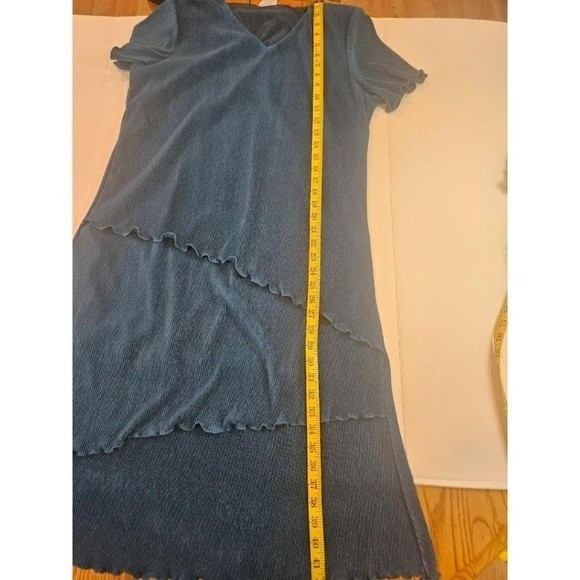 Blair Plisse-Tiered Dress Woman’s Teal Size 18 *Y2K VINTAGE*