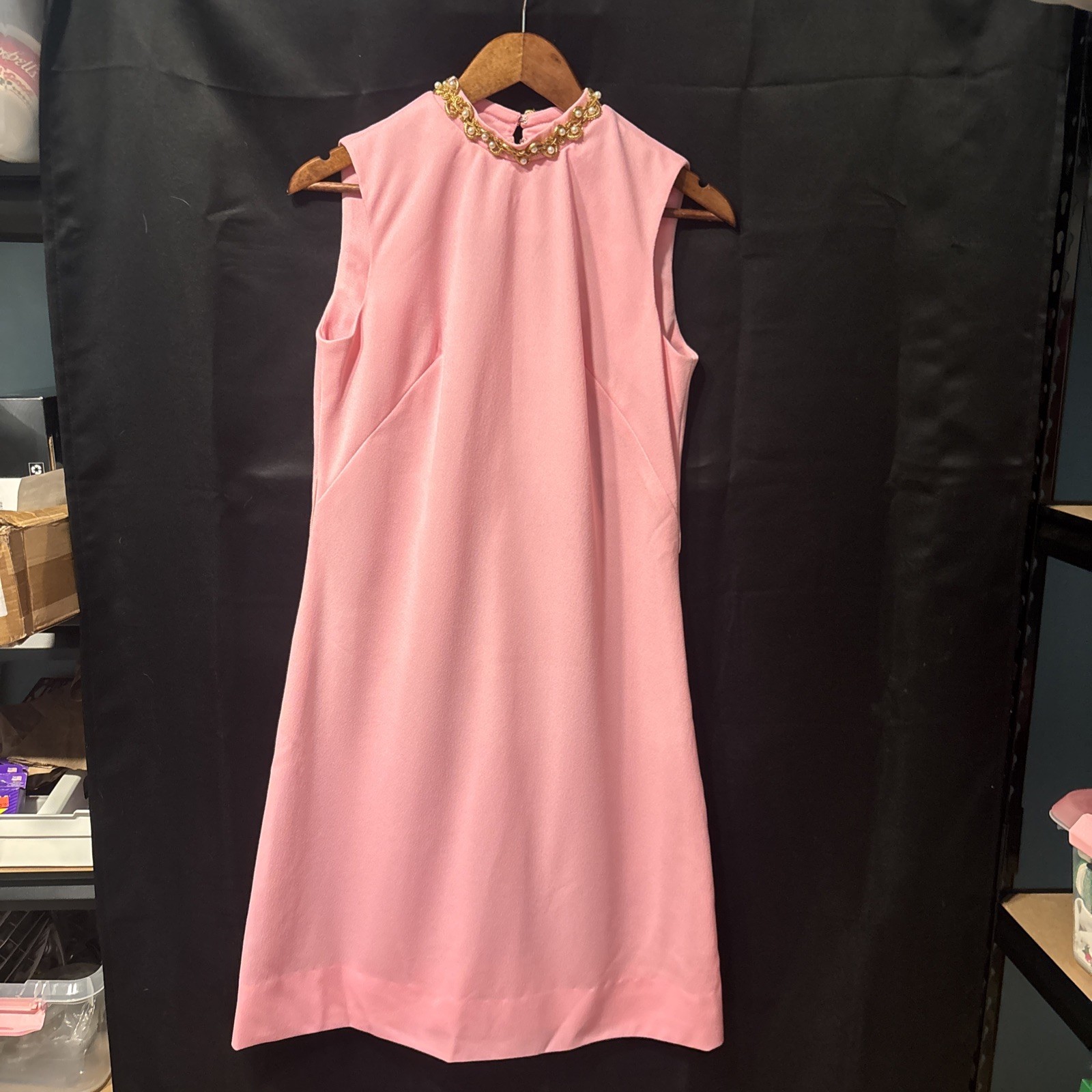 Vintage Ladies Union Dress Pink Med