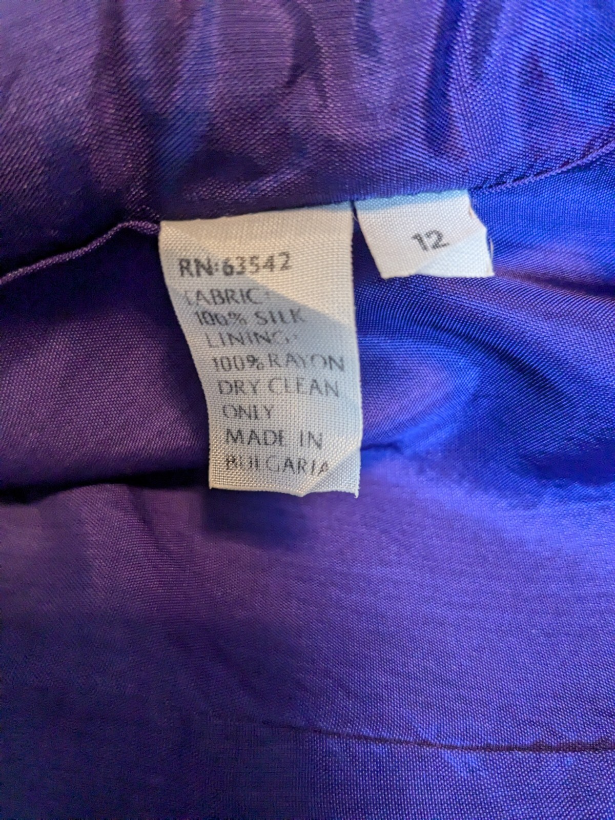 Giorgio Saint Angelo Vintage Raw Silk Blazer Size 12