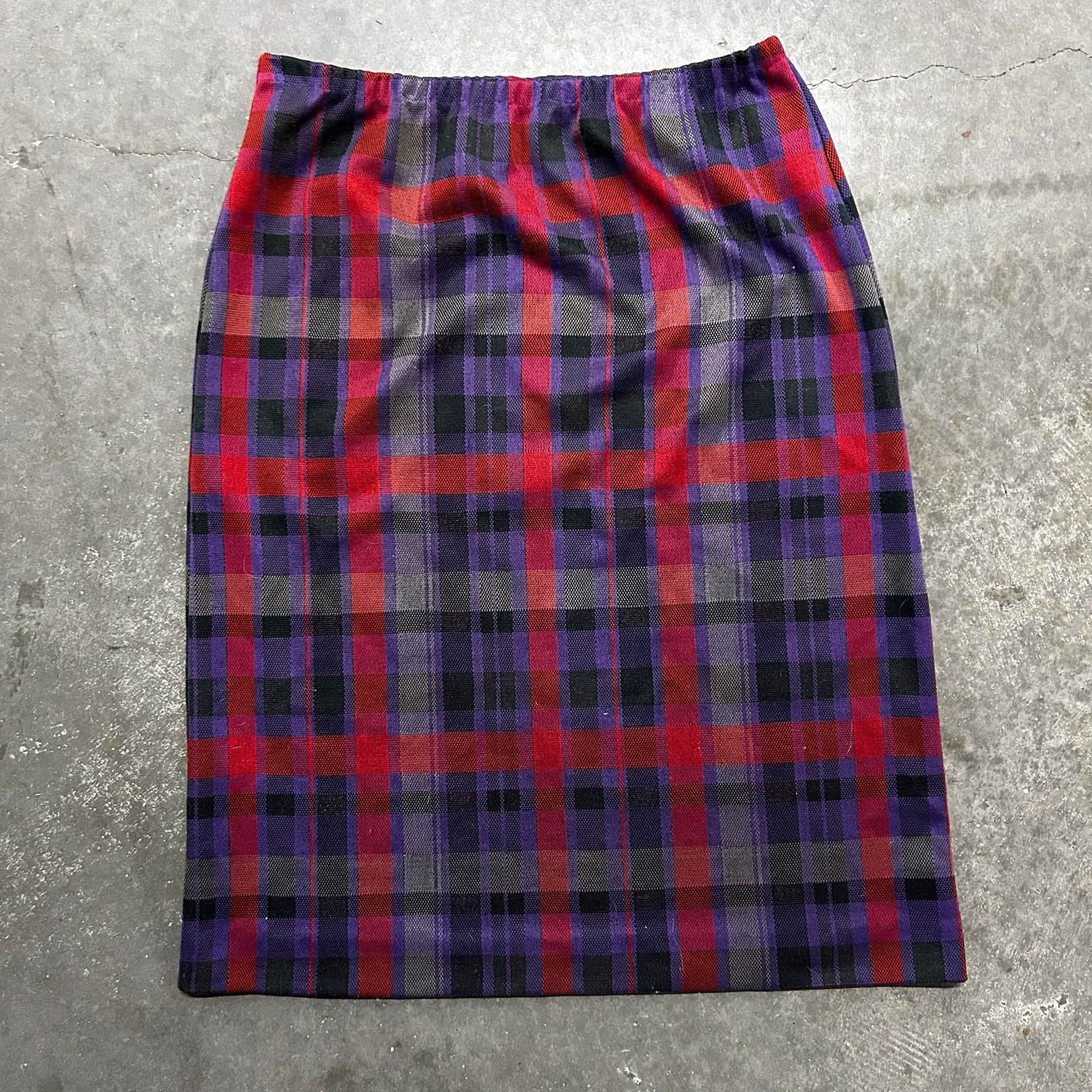 Vintage 80s Union Made Women’s Plaid Blazer and Skirt Two-Piece Set