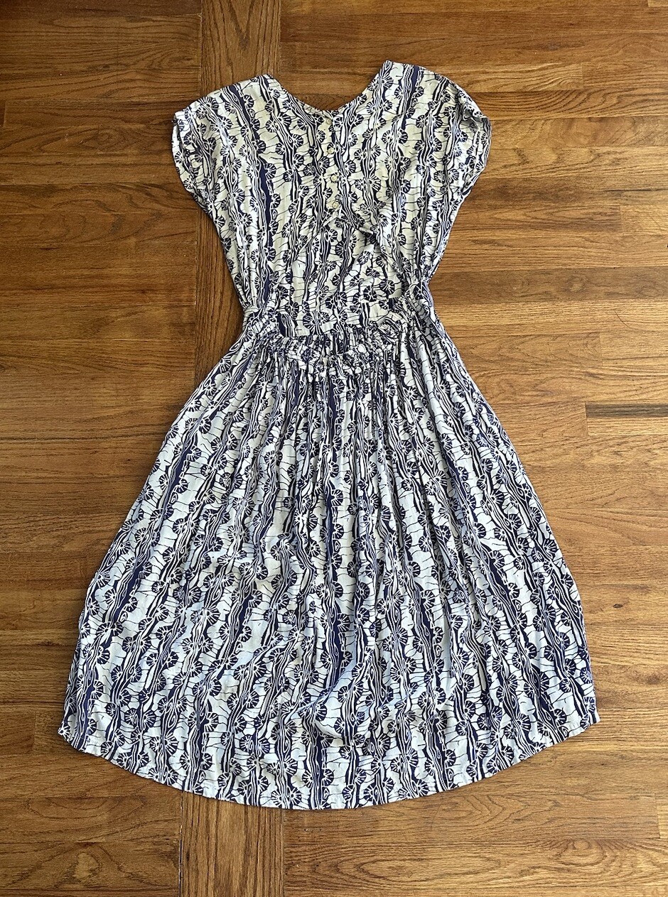 Vintage Passports 90s Open Back Purple Dress New York Summer Woman’s M