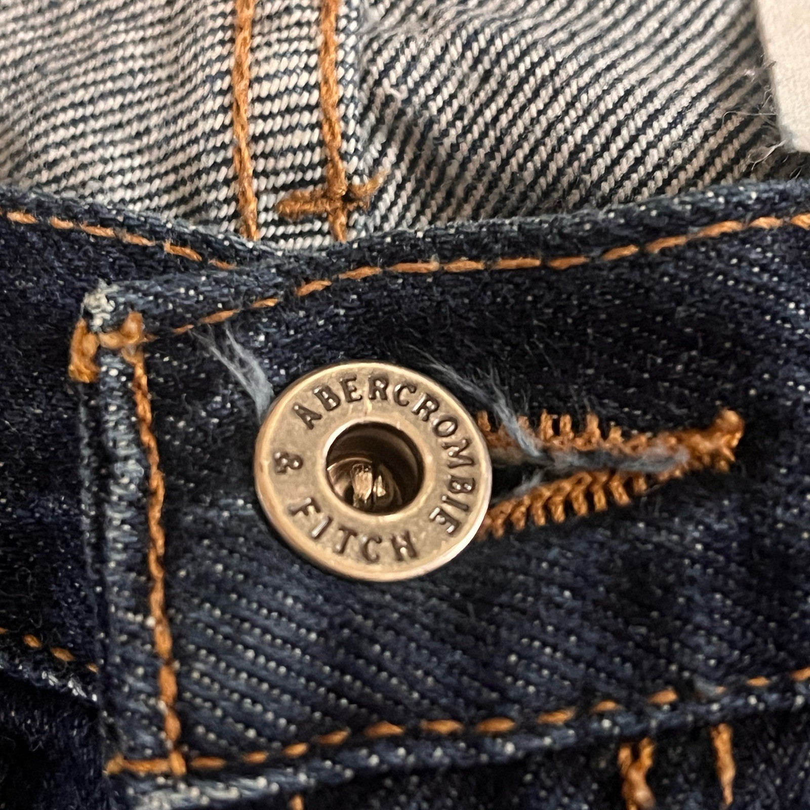 VTG 90s Abercrombie & Fitch High-Rise Bootcut Rigid Jeans Women’s Sz 8 Raw 30×27