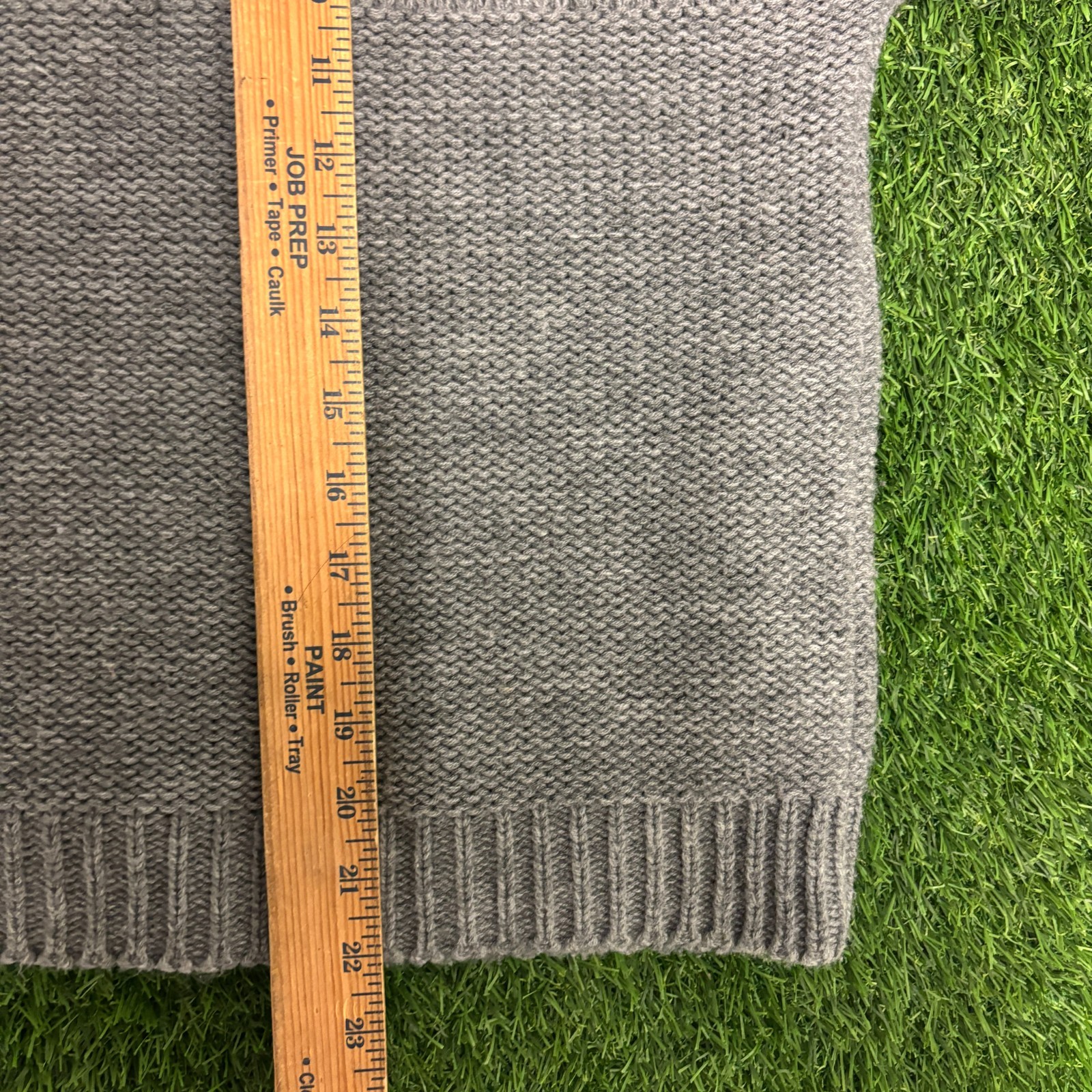 Vintage 80s Womens Sweater By Exclusive Imports Korea Gray Collar Knit Small