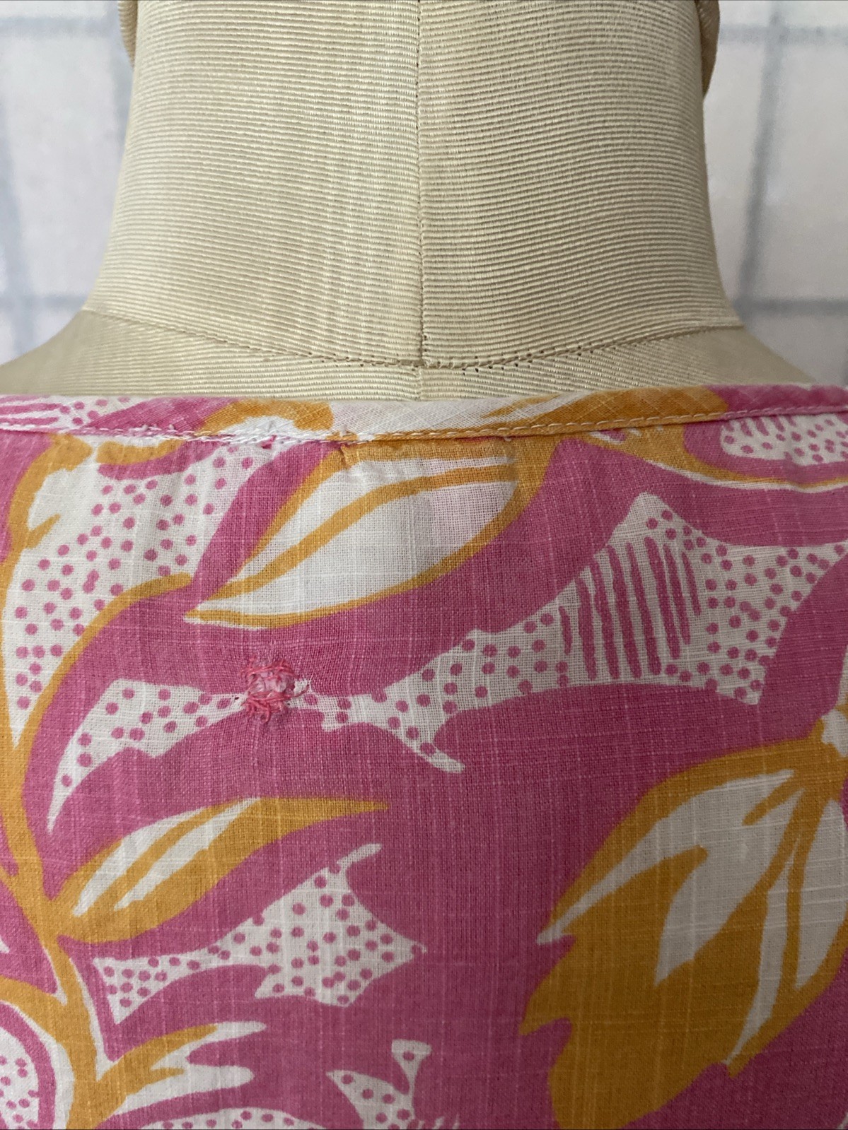 Pappagallo Dora VTG 80s Large BejewelVented Tunic Top/Beach/Resort Wear (Read)