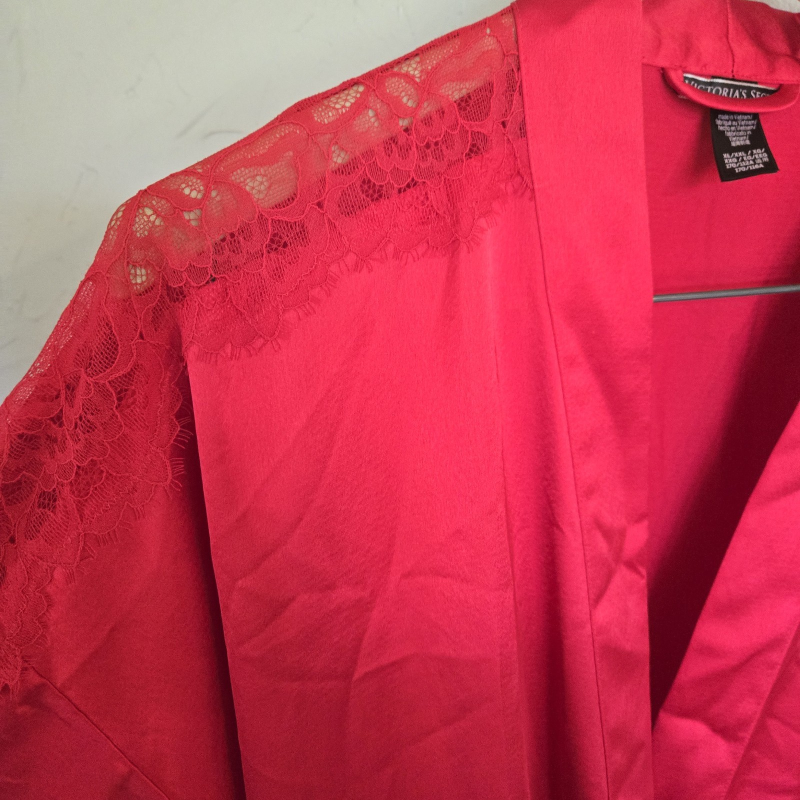 VTG Victoria’s Secret Gold Label Robe Lot Of 2 Emerald Green Red Stunning XL XXL