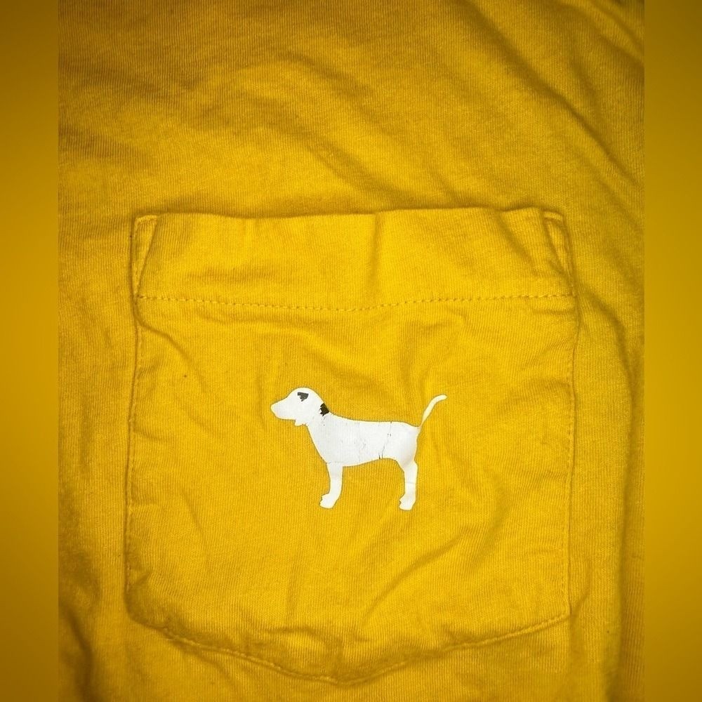 Victoria’s Secret Pink Long Sleeve Shirt Yellow Size XS