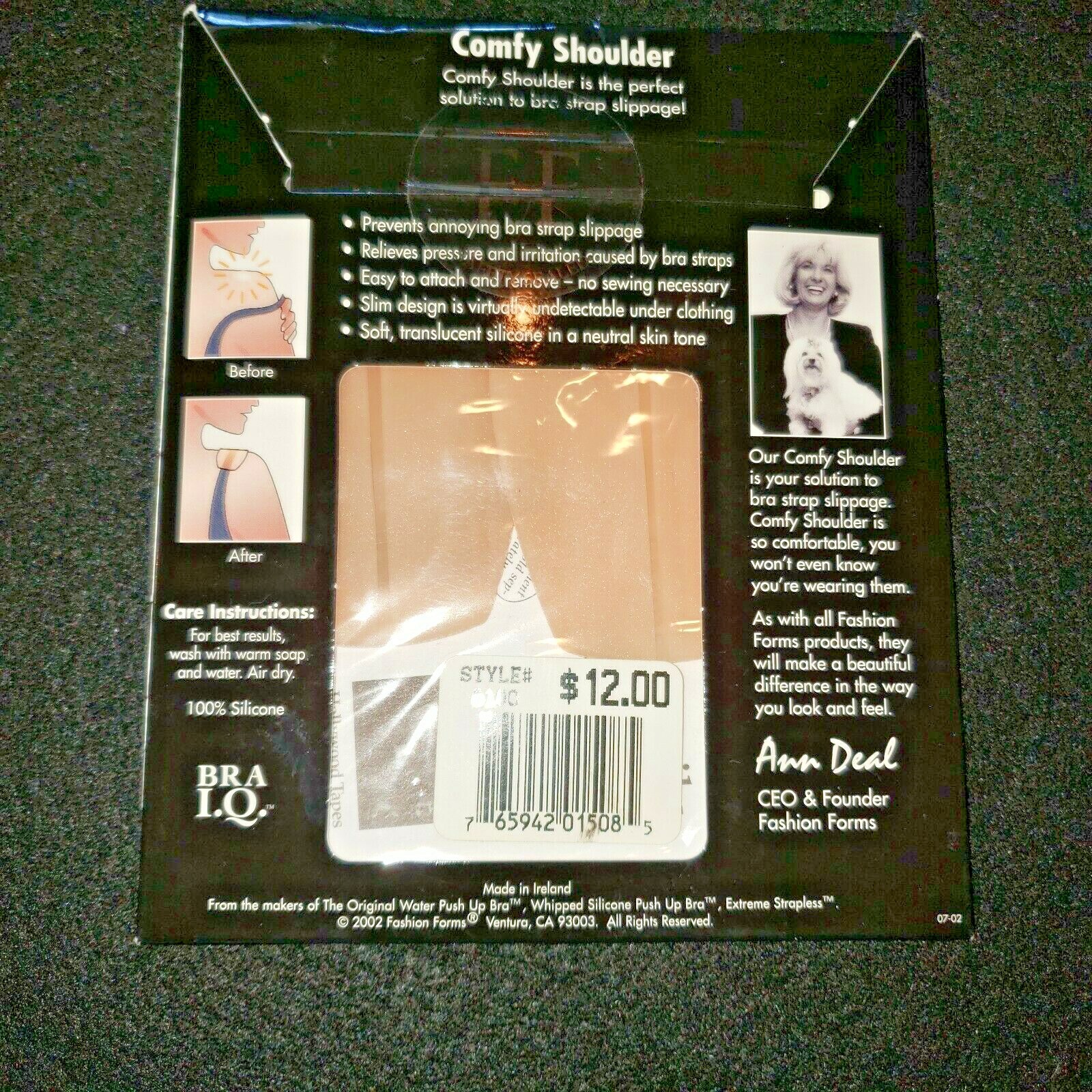 Comfy Shoulder Solution to Strap slippage Fashion Forms By Ann Deal