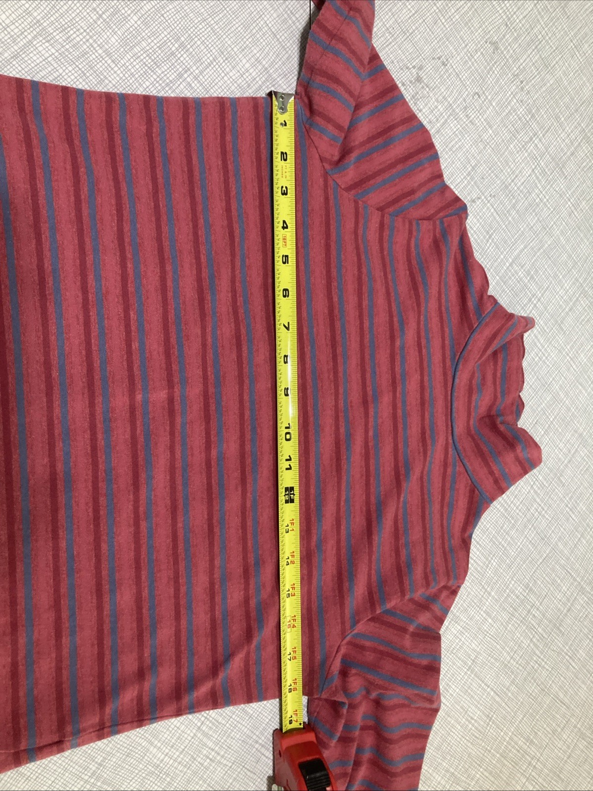 Vtg 90s Y2K Woolrich Striped Mock Neck Turtleneck Shirt Rosebud Grunge Cropped S