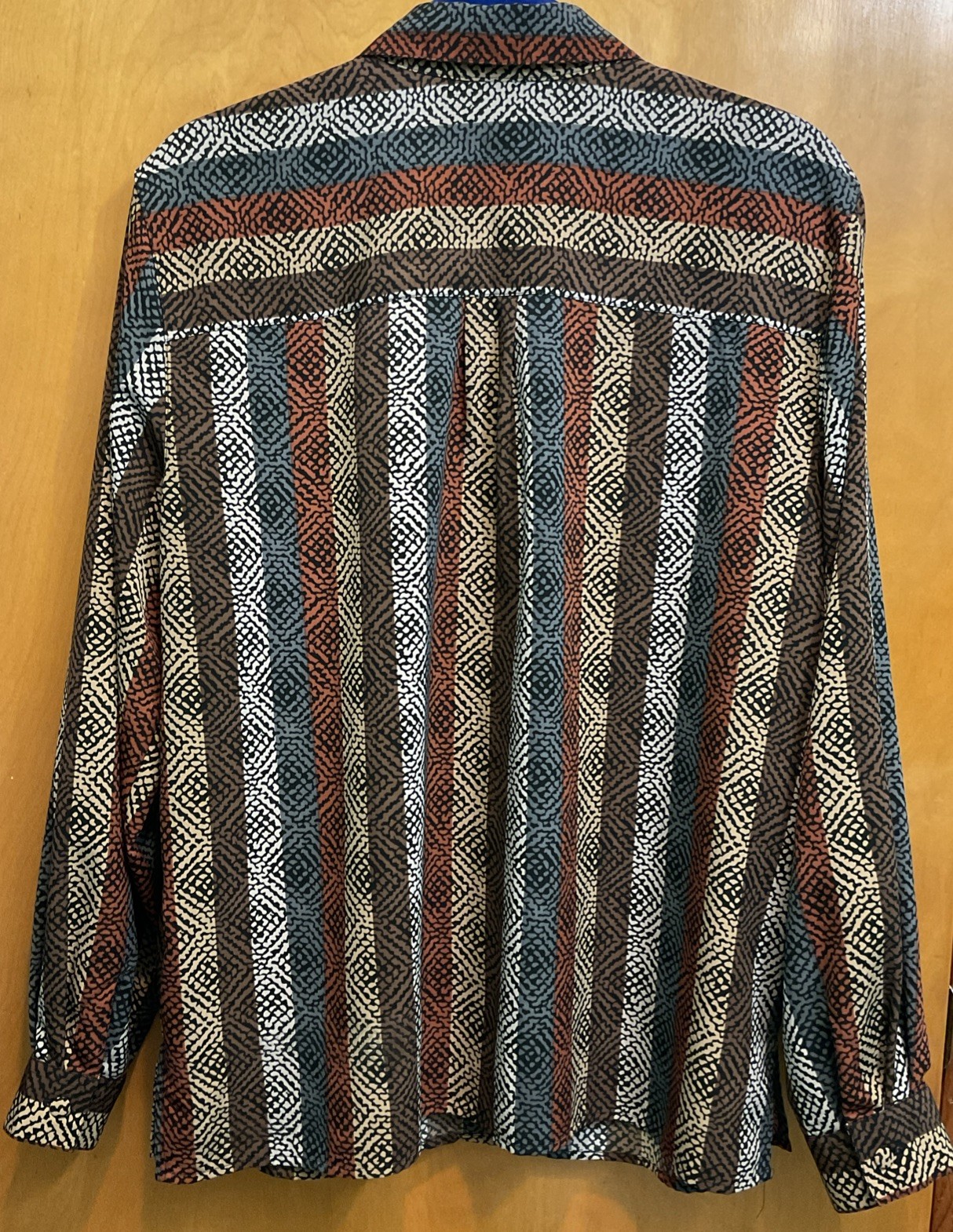 Women’s Alfred Dunner Polyester Buttoned LS shirt 70s Vintage Grandma Core Sz 16