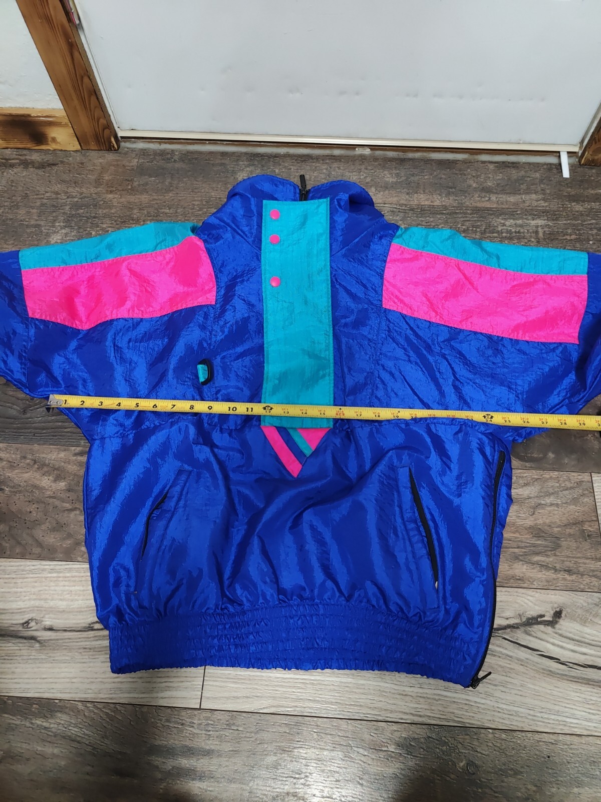 VTG Colorblock Windbreaker Pullover Medium SUNBUSTER Jacket Nylon Retro 1980s