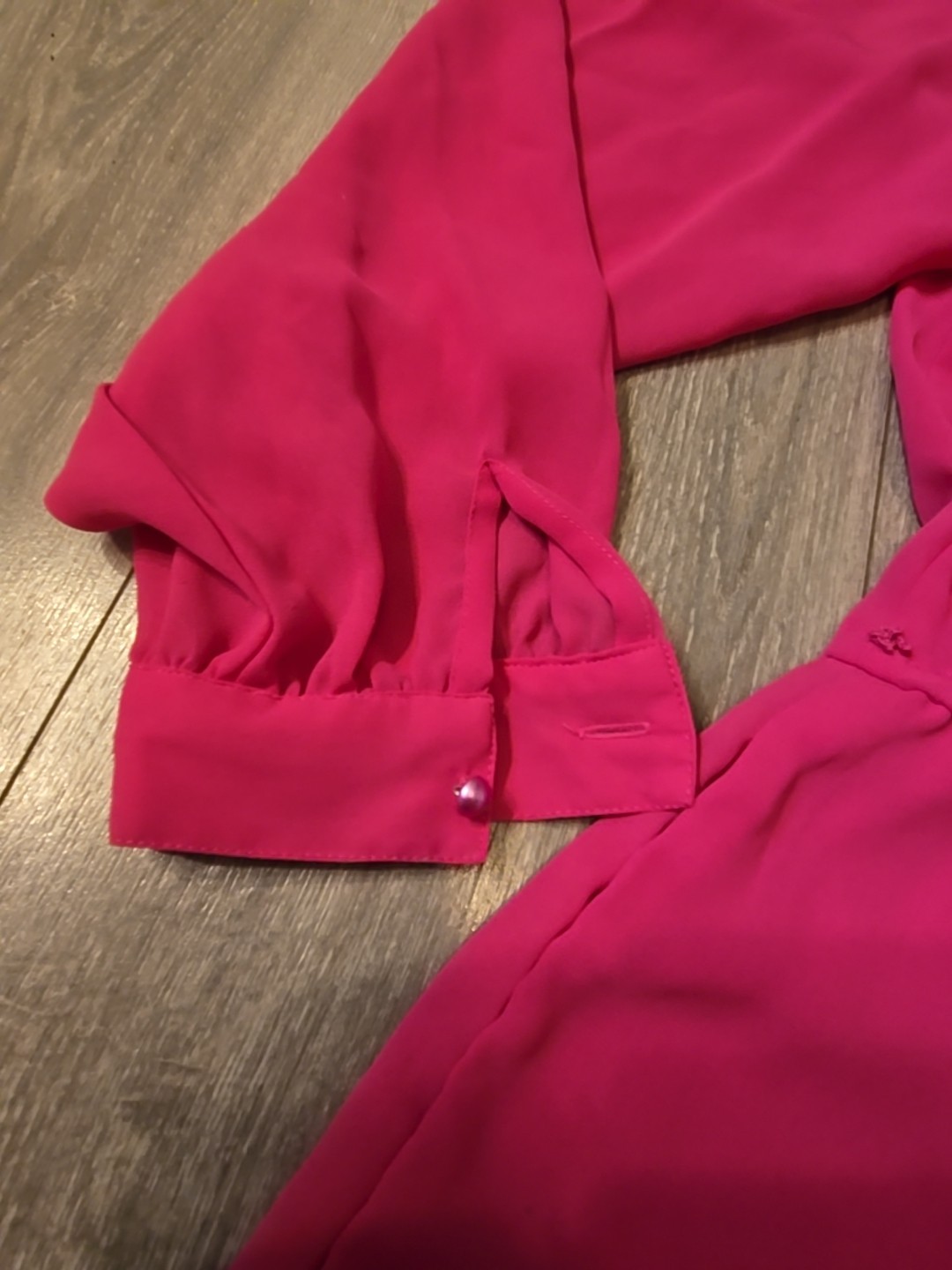 Vintage 1980s Ms Chaus Pink Belted Secretary Dress Size 12 Silky Button Down