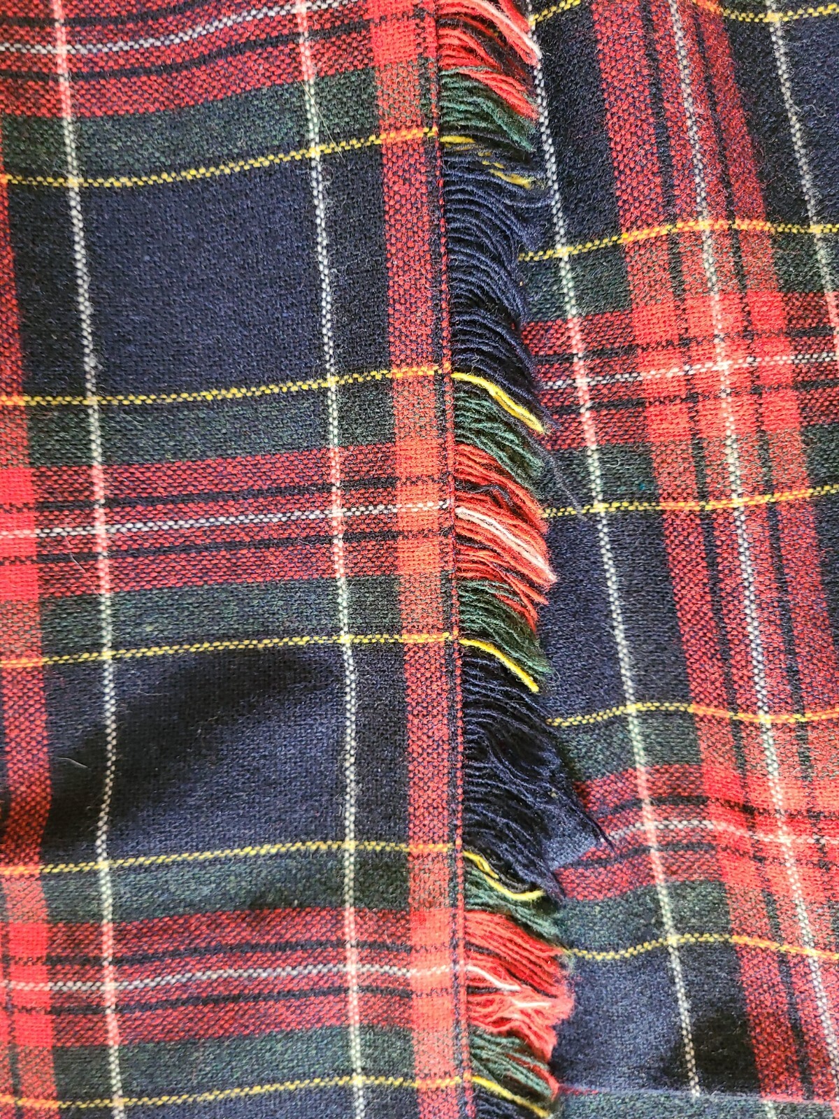 Vintage Hunter Sportswear Wool Plaid Tartan Skirt Kilt Womans Size 8