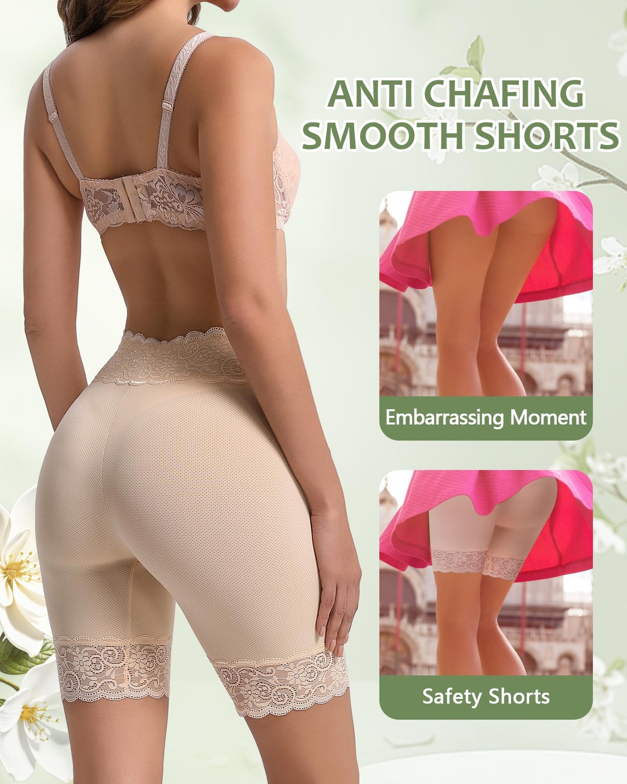 Women’s Slip Shorts for Under Dresses Cooling Anti Chafing High Waisted Under…