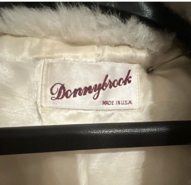 Donnybrook Women’s Vintage Faux Fur Coat White Ivory Regular Size Made in USA