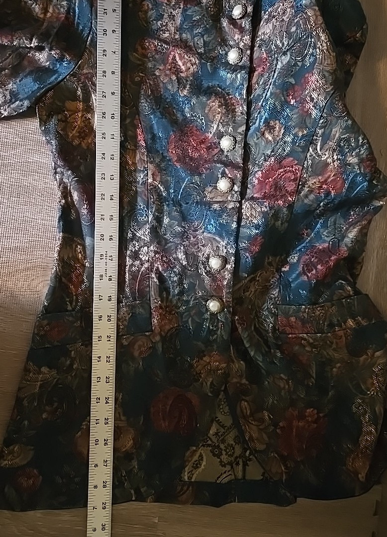 Vintage Just In Thyme LTD Floral Tapestry Blazer | Size 12 | 90s Grannycore