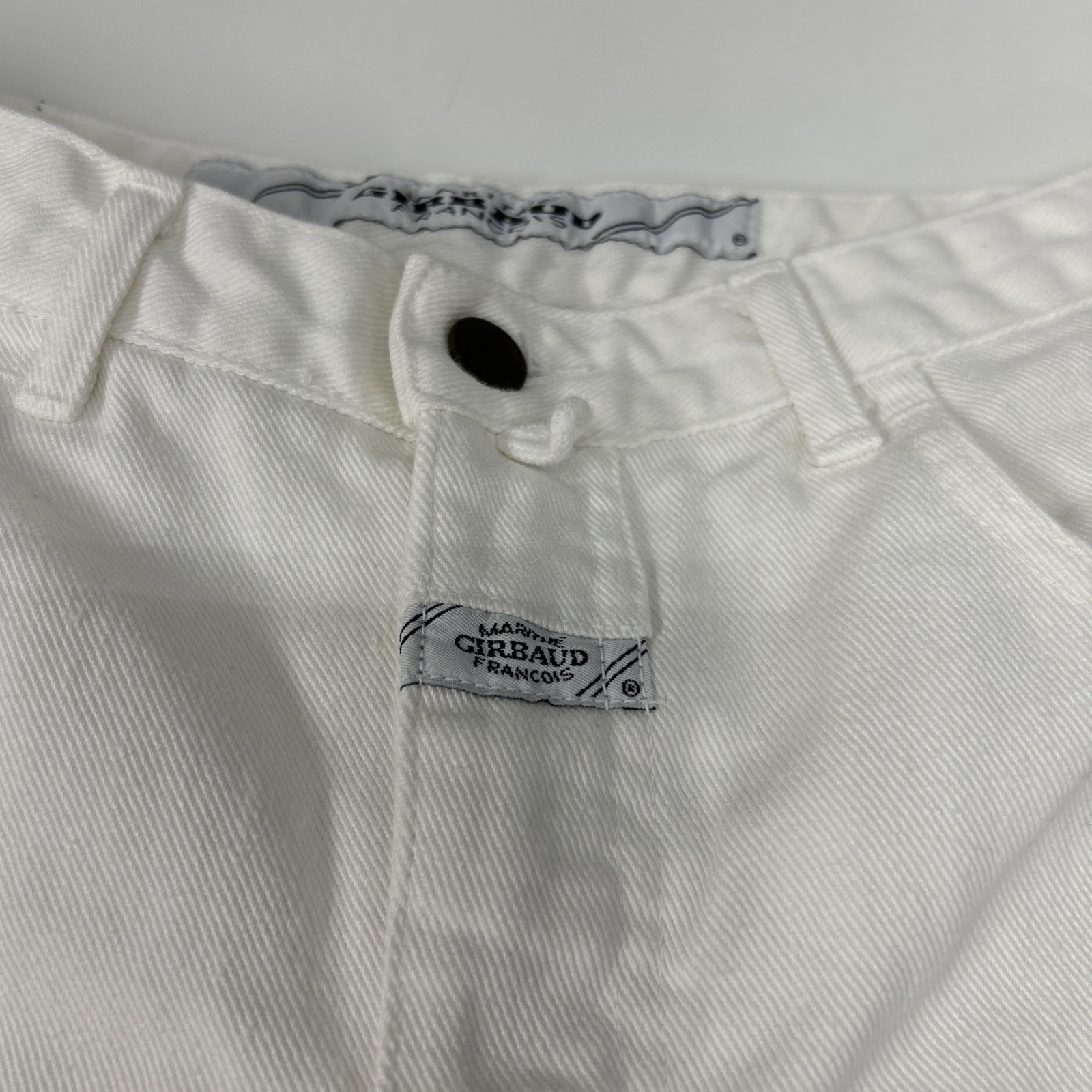 VTG Marithe Francois Girbaud White Jean Shorts Sz 9/10 Women’s