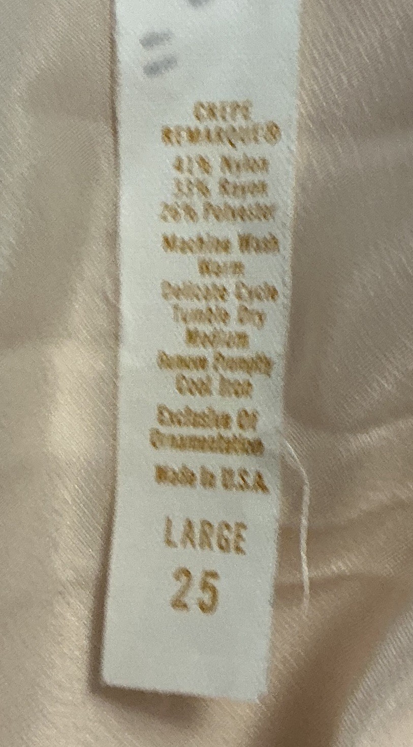 Vtg Barbizon Petti-Chic Ivory Half Slip Crepe Remarque L25- With 6” Lace