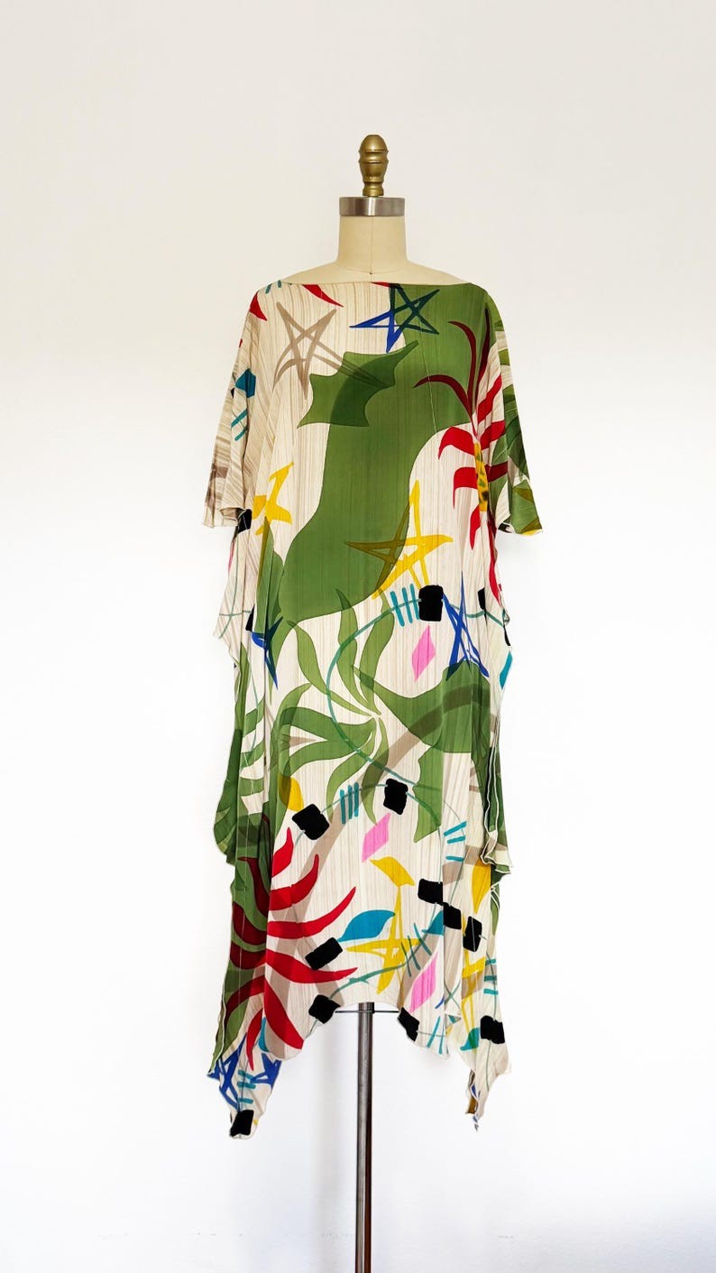 1960s Caftan / 1960s Silk Caftan / Vintage Caftan / One Size