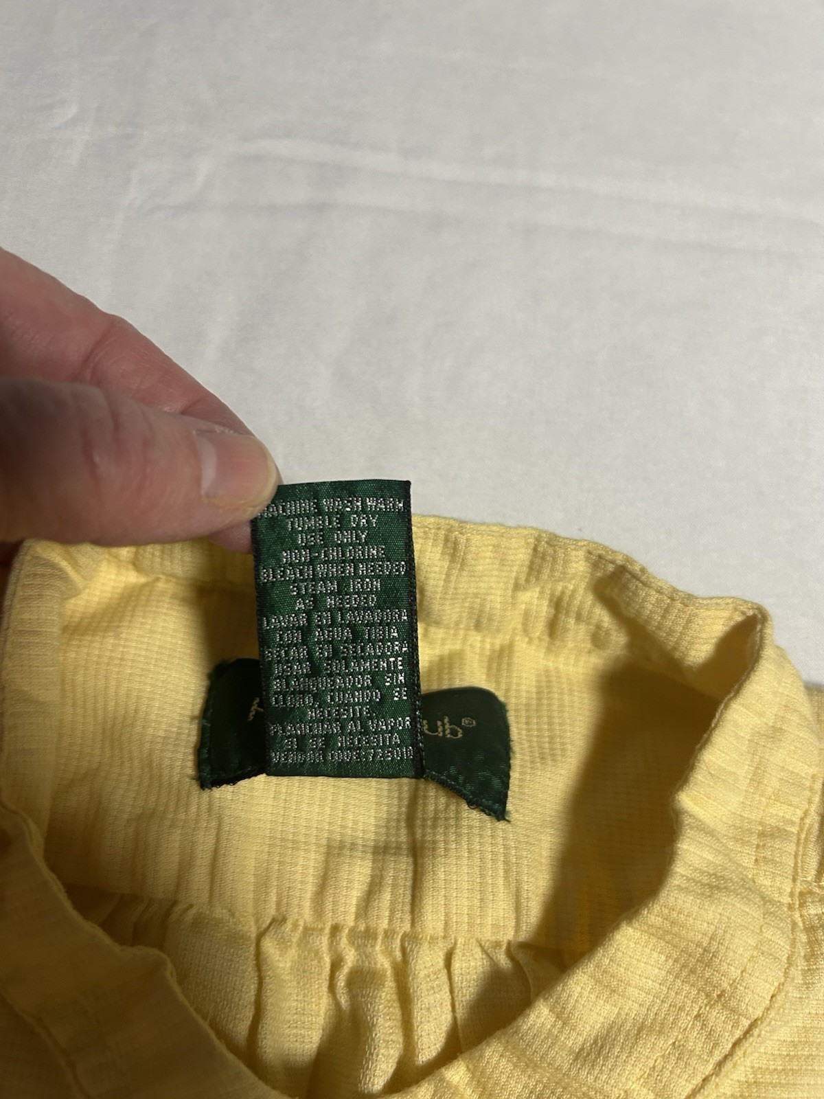 Vintage 80s Women’s Hunt Club Button Up Shirt Yellow Preppy Sz Medium 8/10