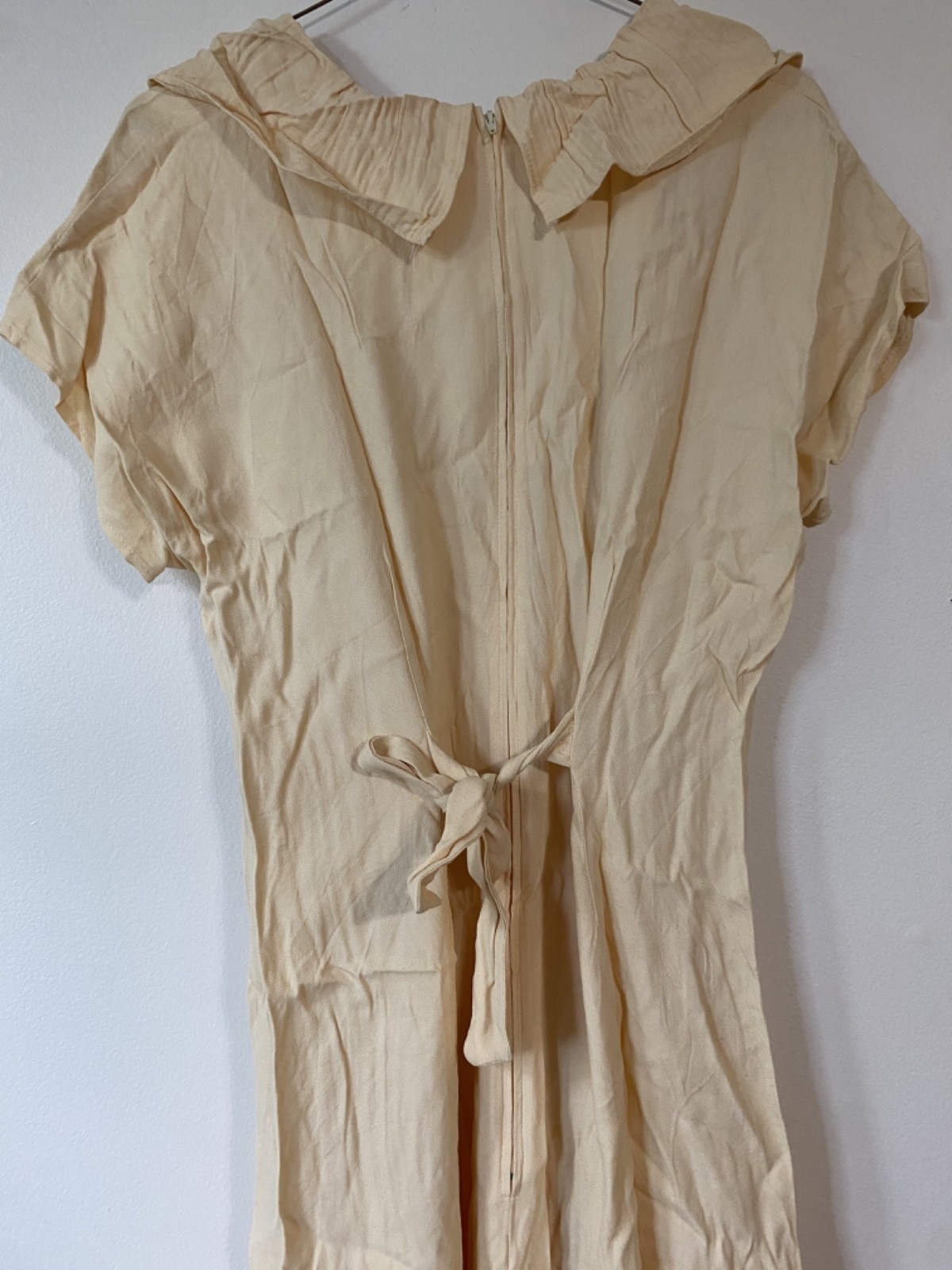 Summer Vintage 1940s Style Women’s Dress wth Tie Back, 12 (fits small/medium)