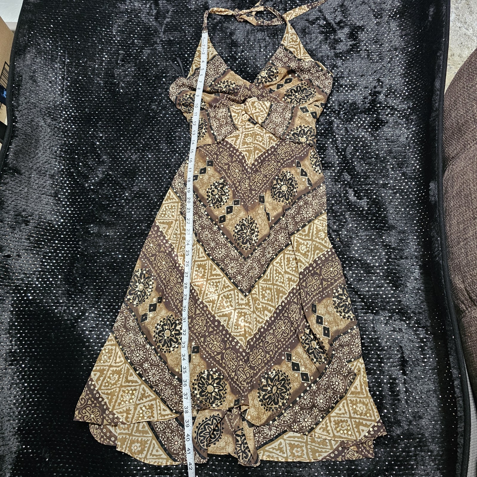 Vtg Babydoll Slip Dress Womens Size 12 Paisley Whimsigoth Fairy Grunge Y2k