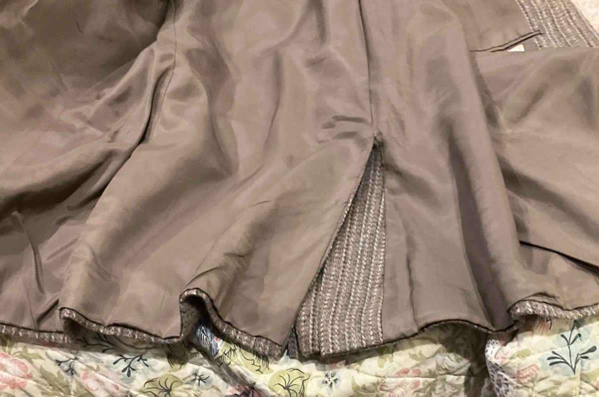 Vintage Women’s Classic Blazer Wool Taupe 2-Button by Stanley Blacker