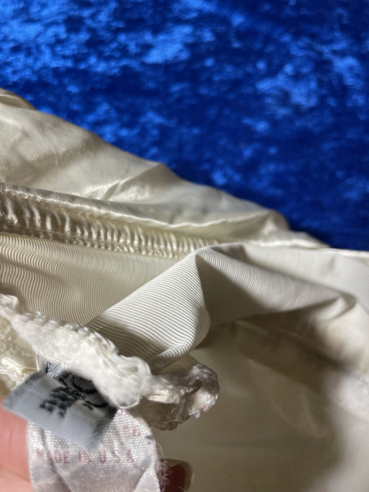 Vintage Darling Corset White Lace Frilly Coquette Size Small Lingerie
