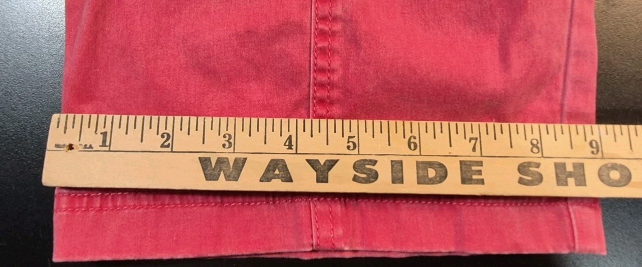 90’s 2pc Cappagallo Red Denim Jacket sz Lrg & Pants sz Med Women’s Pkts VTG