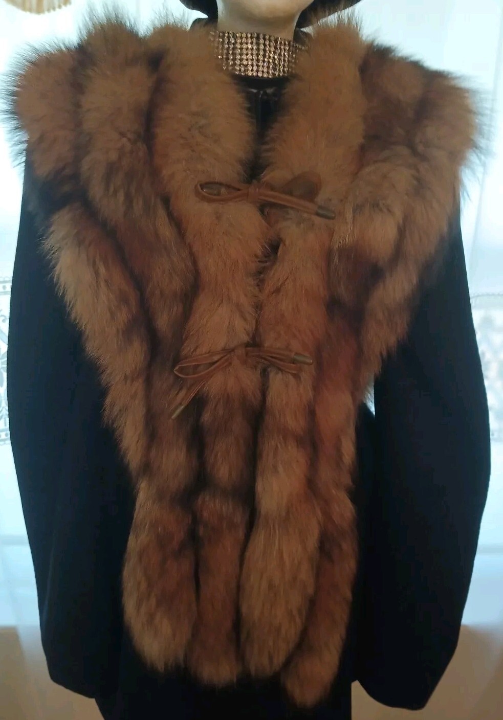 FOX VEST – SIZE SMALL/MEDIUM BY JACQUES SAINT LAURENT FOR F.C.I. PARIS NEW YORK
