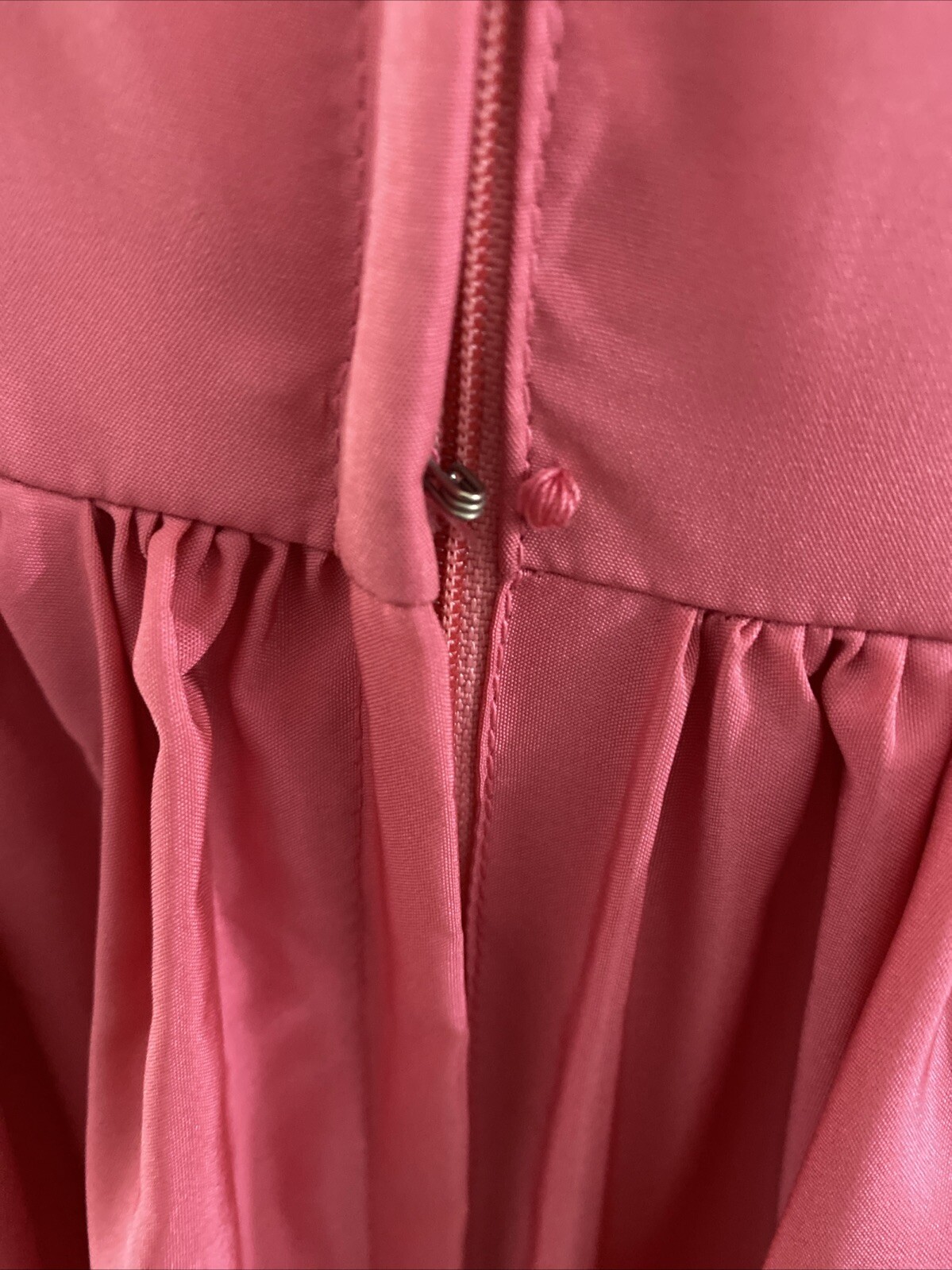 VTG International Ladies Garment Workers Union Dress Pink Formal Ruffle Size 5