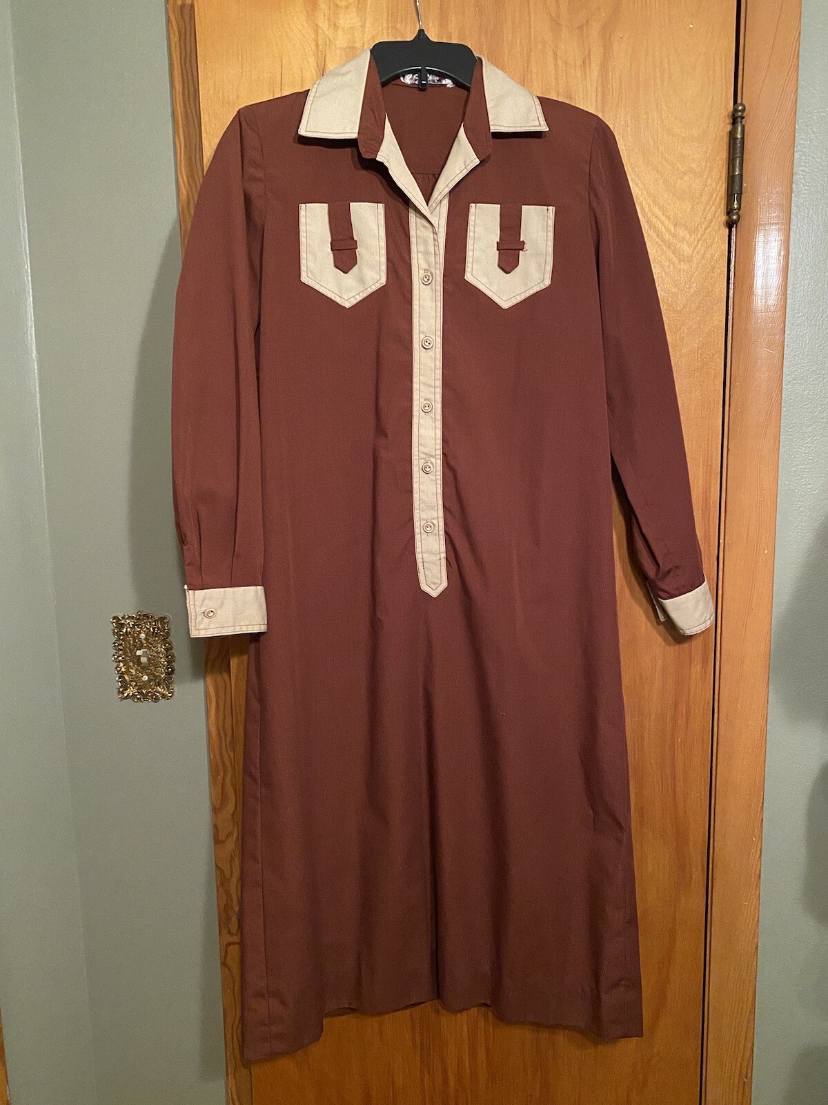 Vintage Serbin Safari Style Dress S/M