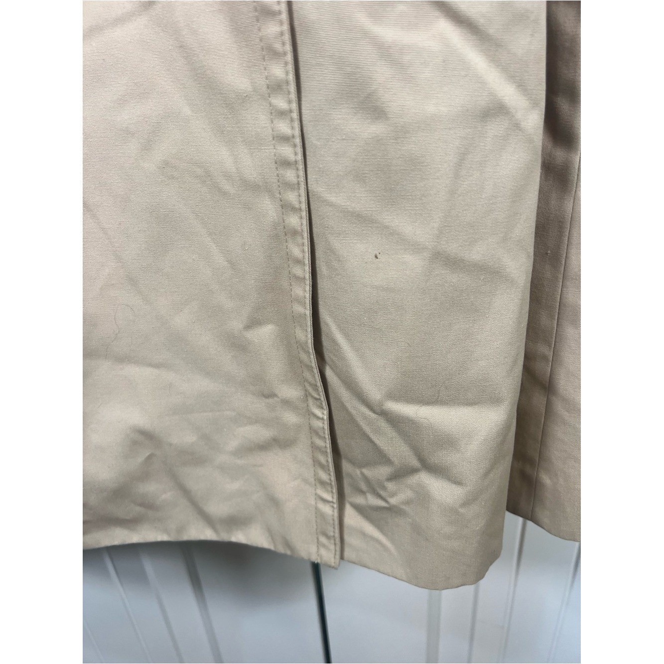Vtg Etienne Aigner Trench Coat – Leather & Brass Accents – Late 70s/80s SIZE 10