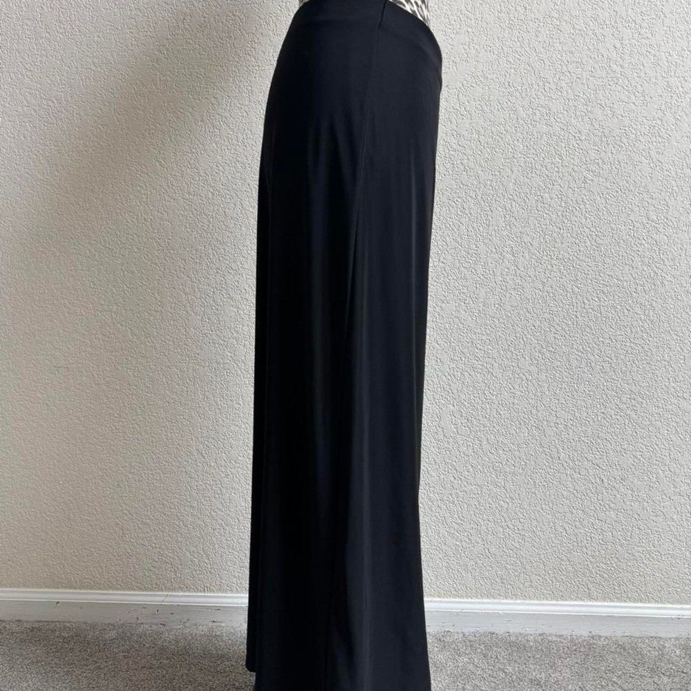 International Newport Group vintage Black maxi skirt with elastic waistband