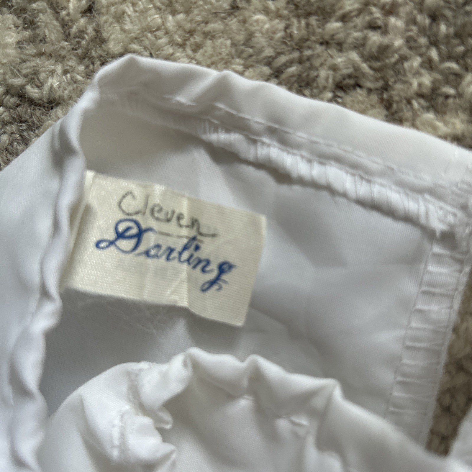 Vintage Clever Darling White Two Layer Nylon Petticoat