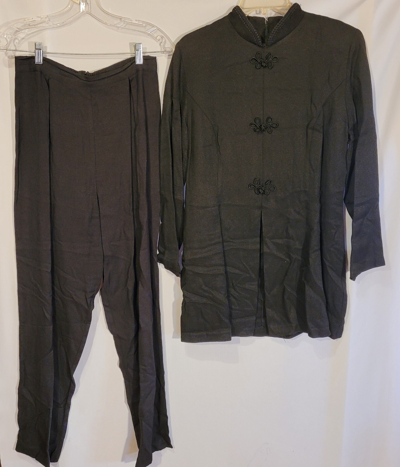 Vintage 90s Dress, Black, 2pc J.B.S. brand, Pants and Jacket