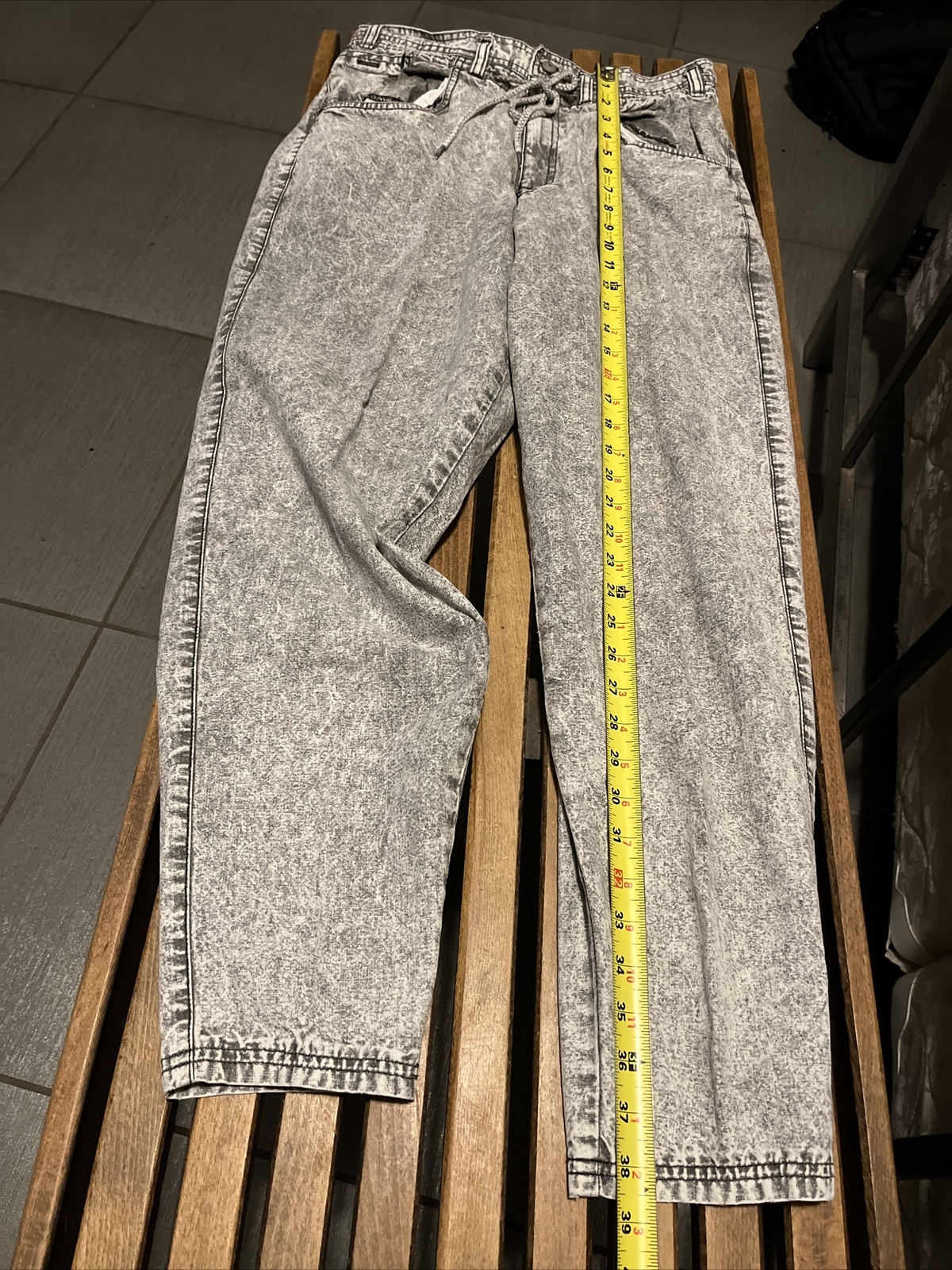Vintage 80s Bugle Boy Acid Stonewash Loose Fit Baggy Mom Denim Jeans Size 5/6