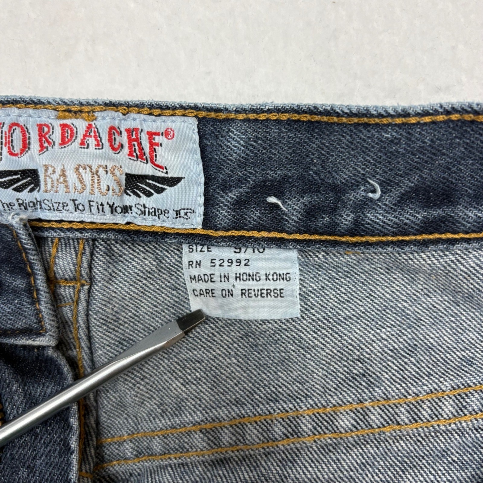 Vintage 90s Jordache Basics High Waisted Straight Leg Mom Jean Dark Wash Sz 9/10