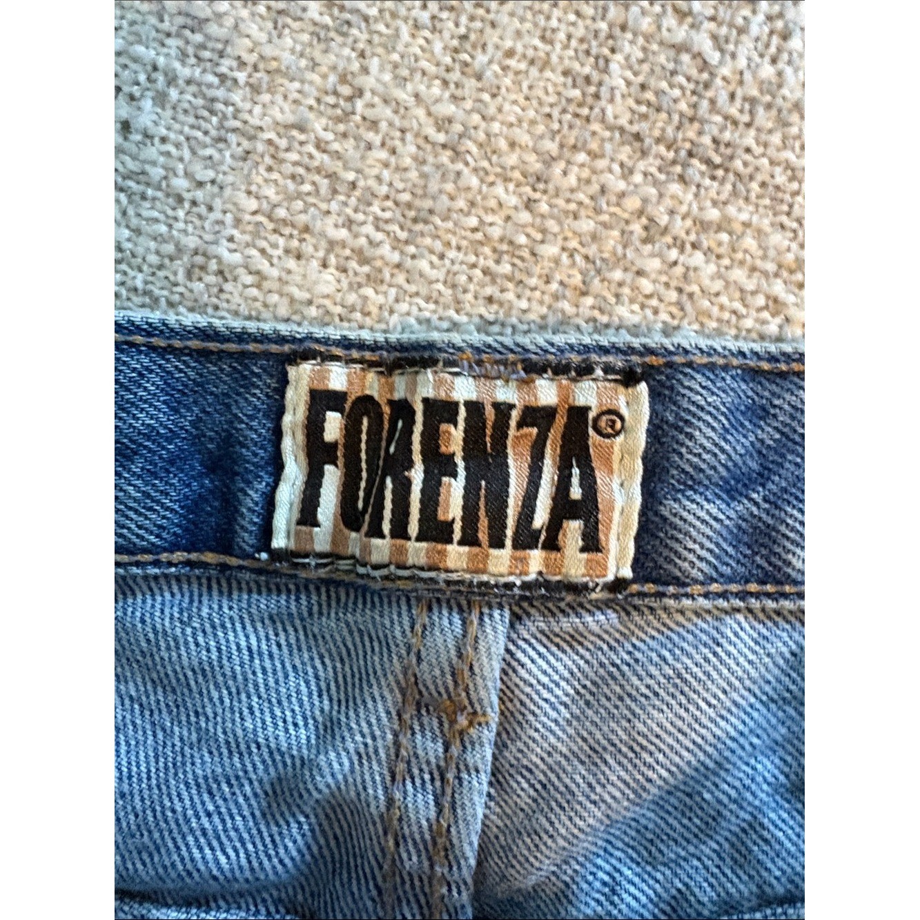 Vintage Forenza High-Rise Straight Leg Jeans Blue Denim Womens 10 Tall 26-0897-4