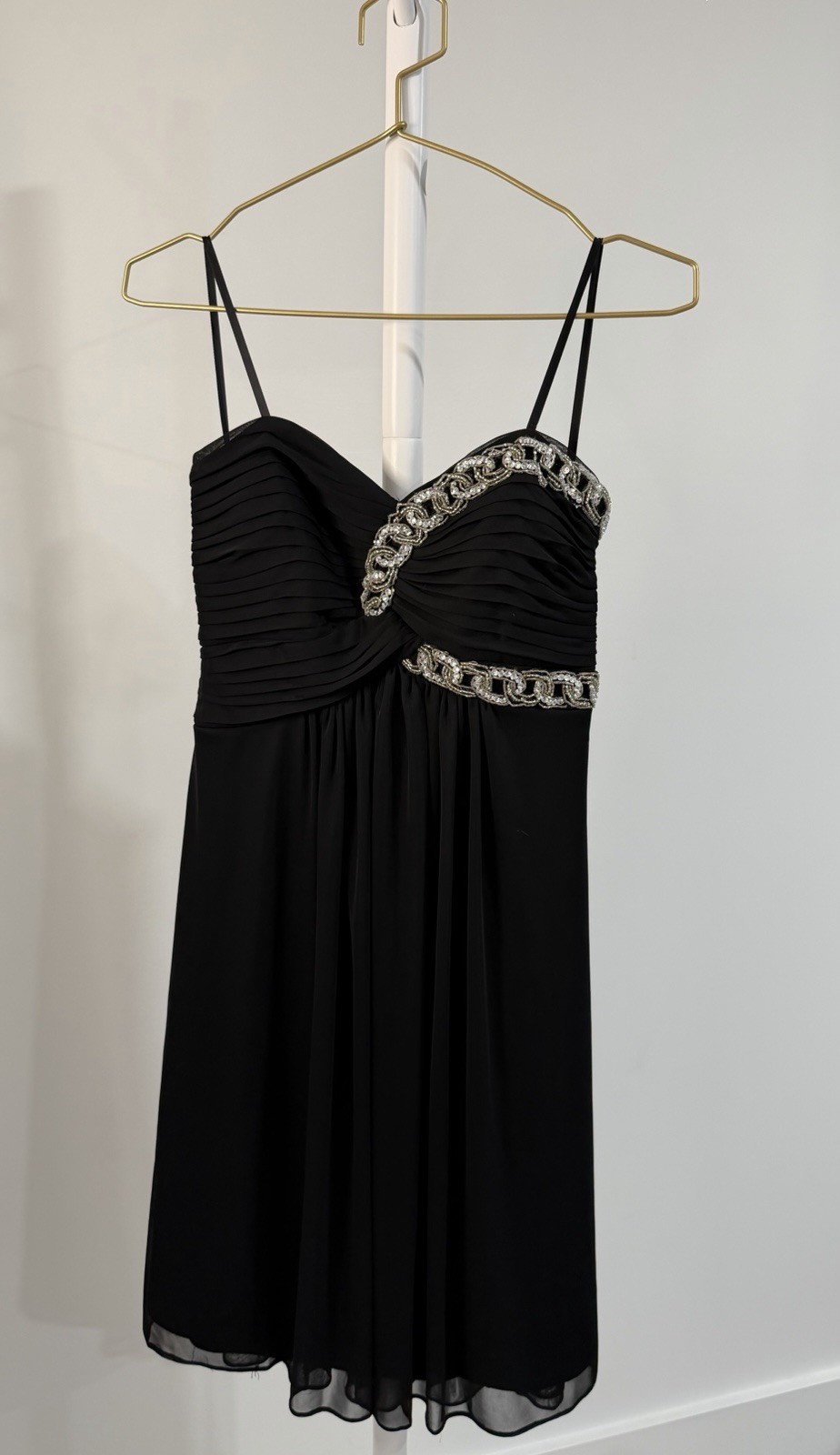 Vintage Y2K Blonde Nites Chiffon Cocktail Dress Size 5 ✨