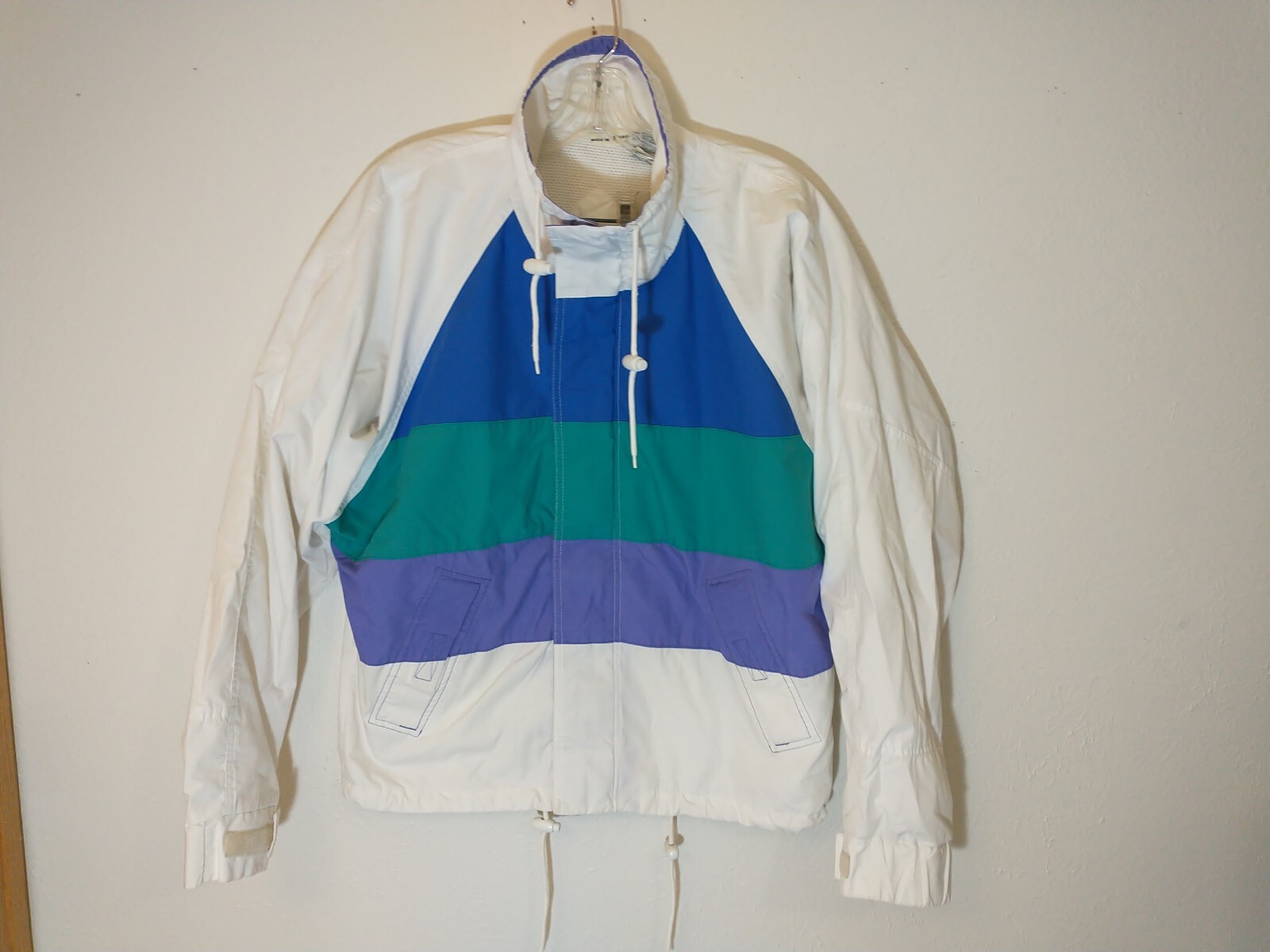 Van Heusen 417 Ski Jacket Snow Board Coat Womens Sz Small Colorblock VTG Retro