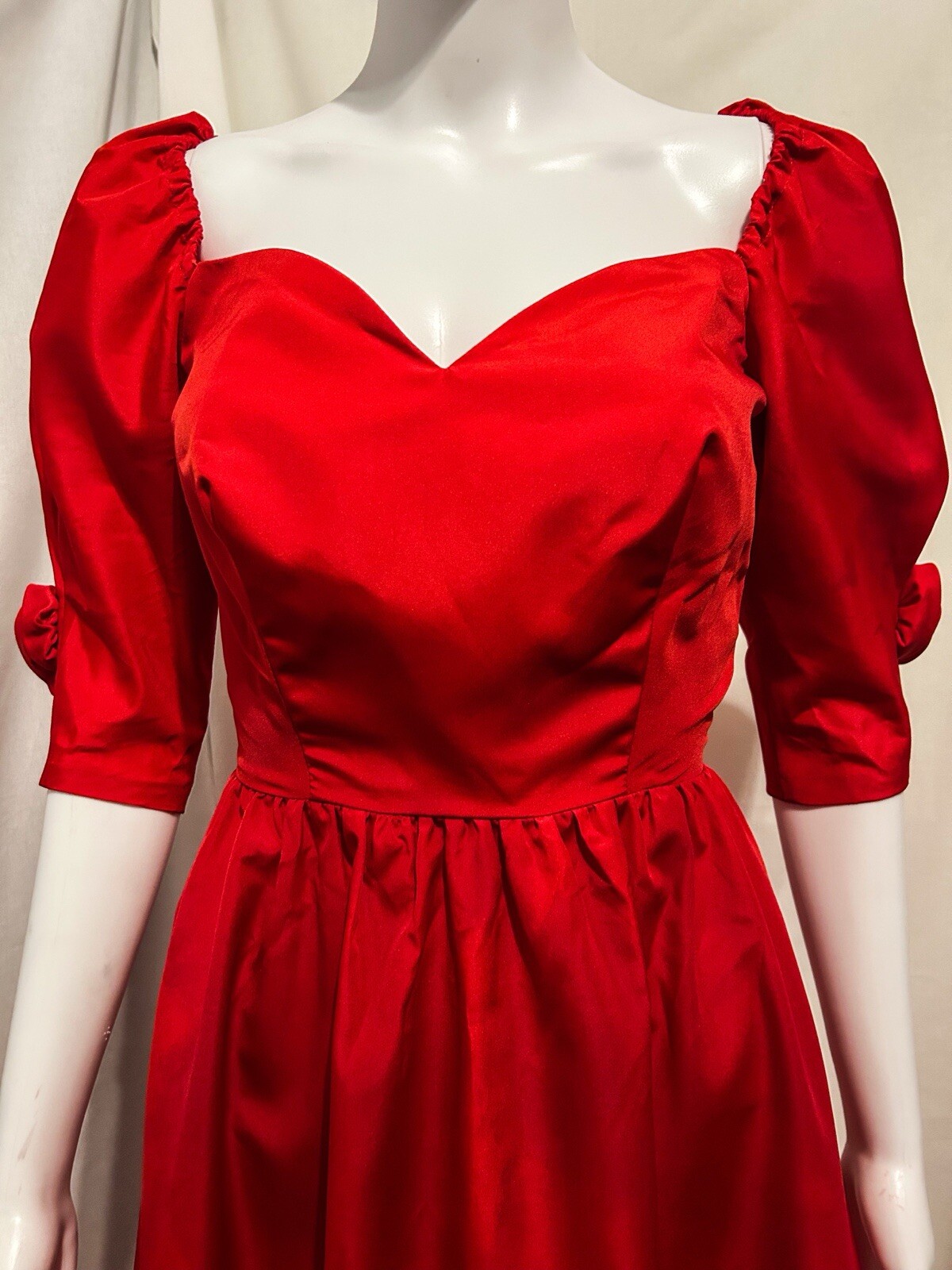 Rare Vintage Sz 4 Red Dress Elegant Romantic Whimsigoth Dark Gothic Vampire Ball