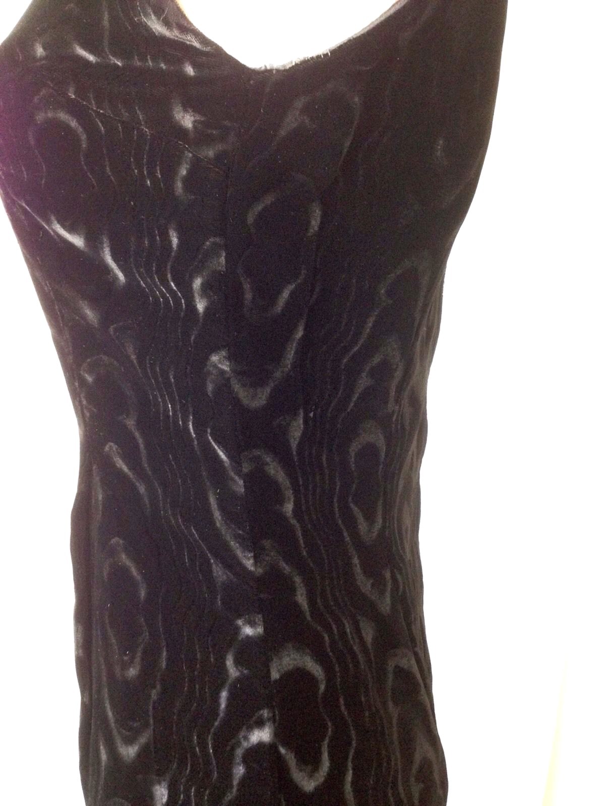 Vintage 60’s Sarah Fredericks Black Velour Moire Dress Suit
