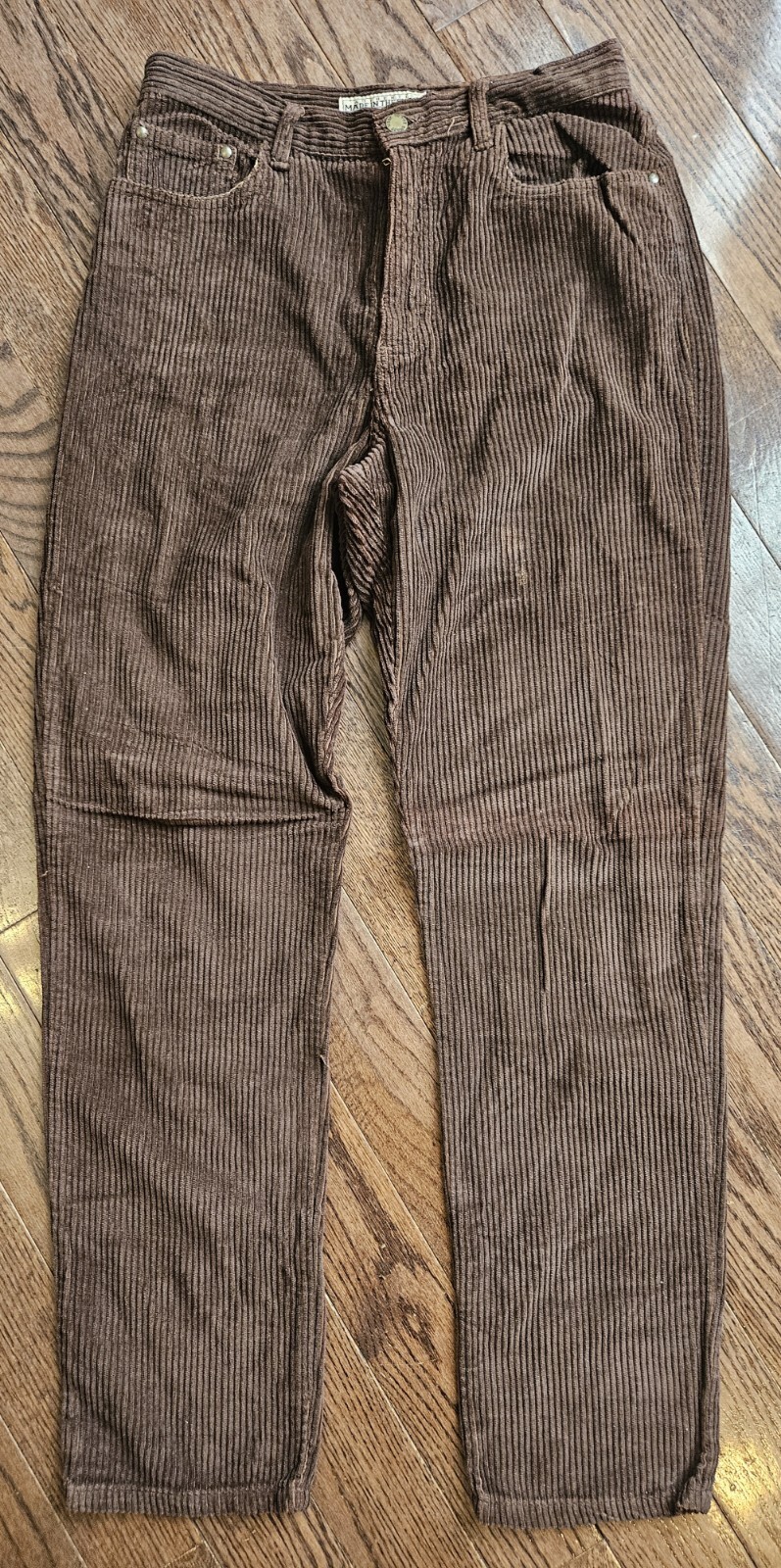 Vintage 70’s 80’s 90’s Made In The Shade Brown Corduroy Pants Womans Size 11