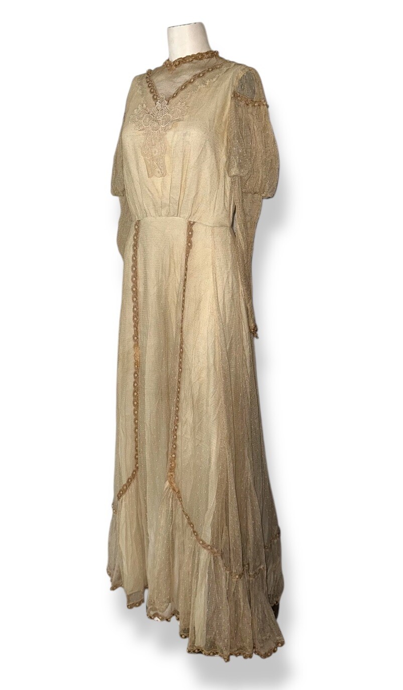 vintage COUNTRY ELEGANCE by Susan Lane Victorian Lace Dress size 10
